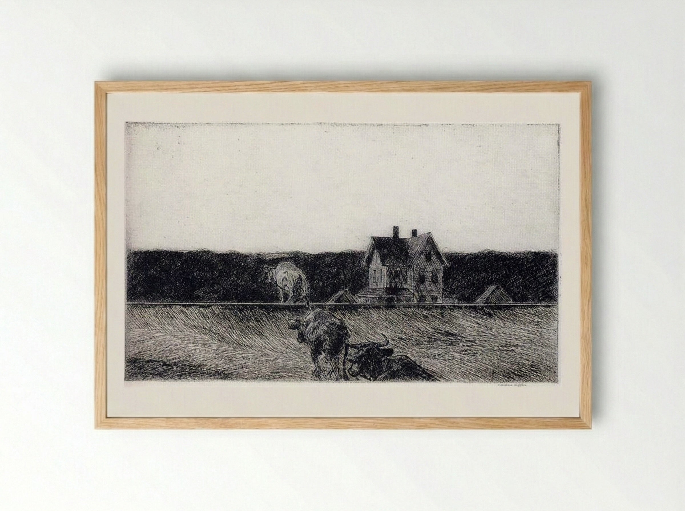 American Landscape - Edward Hopper - Framed Print Wood
