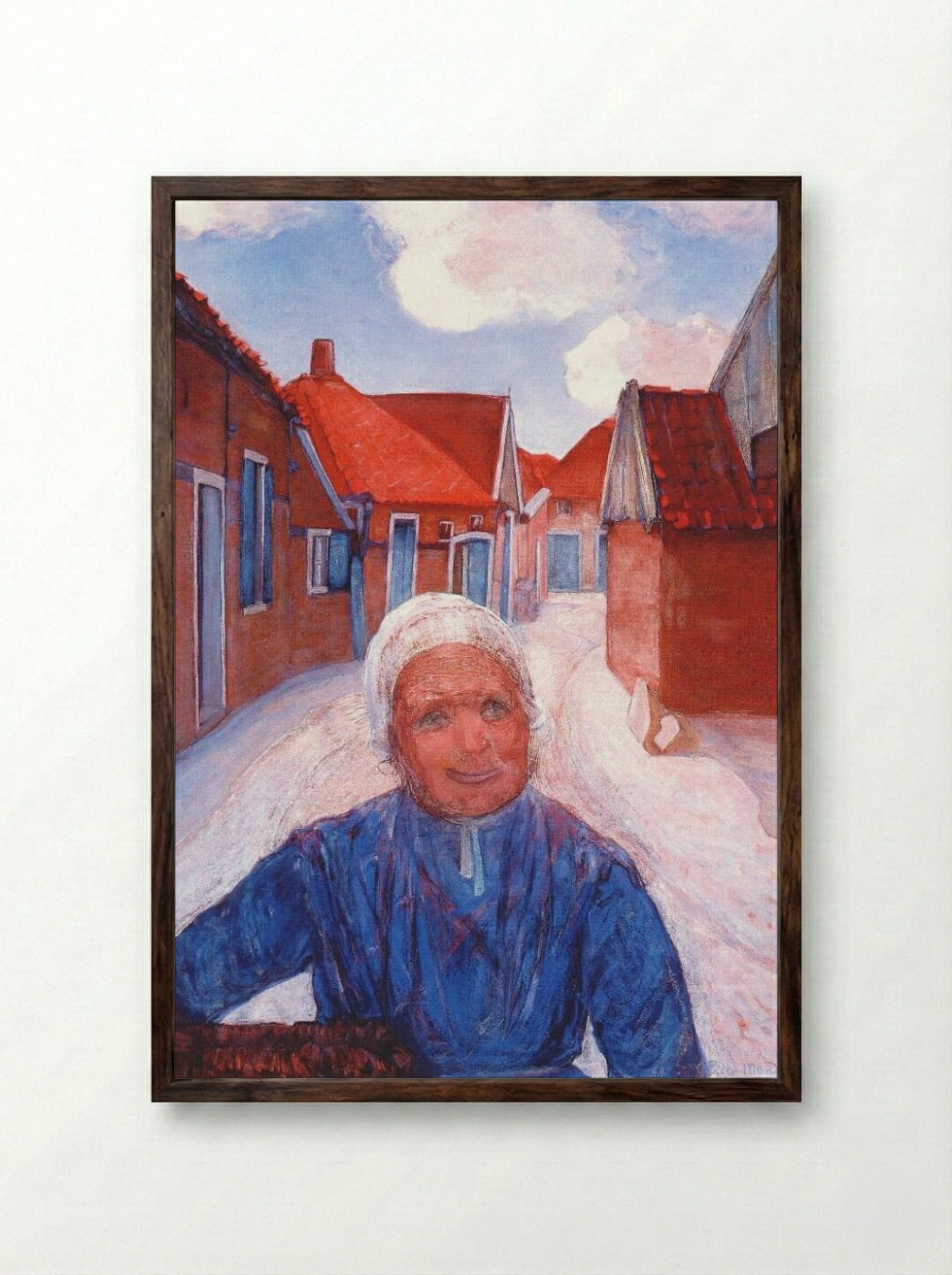 On the Lappenbrink - Piet Mondrian - Framed Print Dark Wood