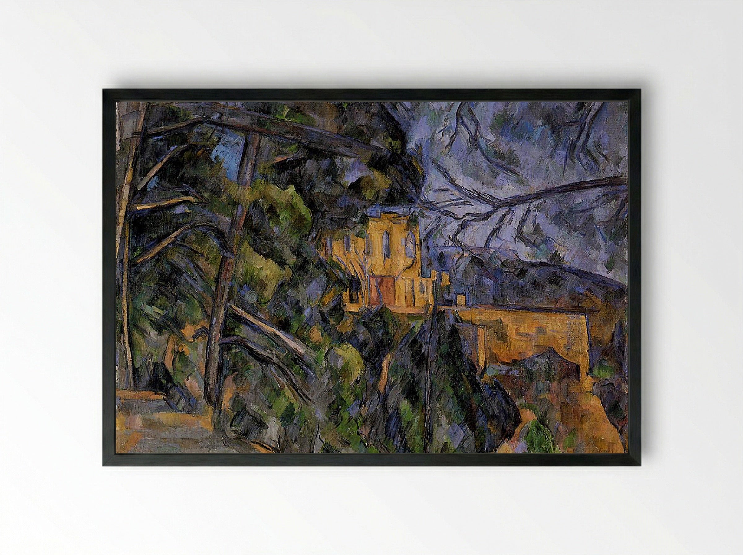 Château Noir - Paul Cézanne - Framed Print Black