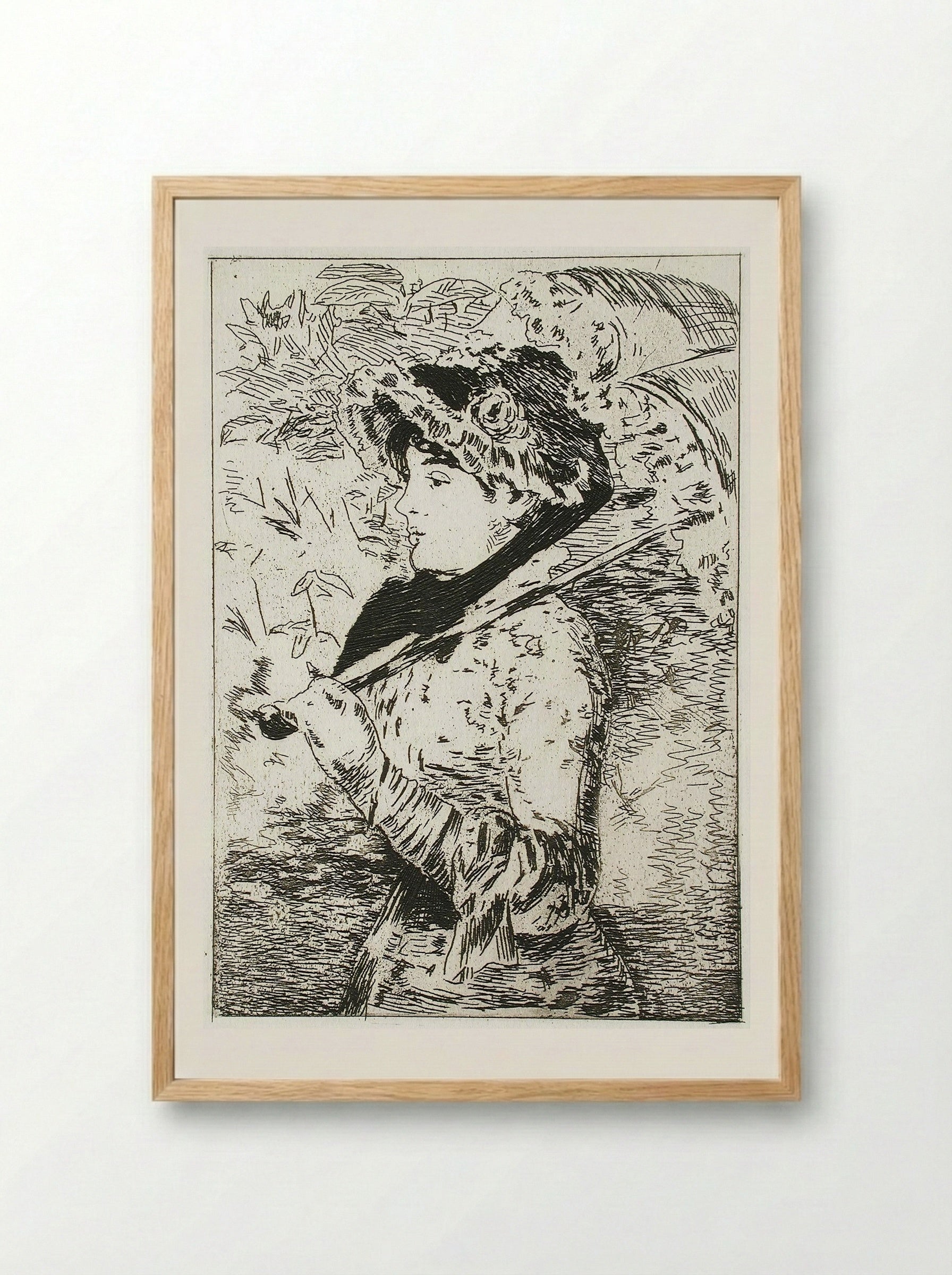 Jeanne (Spring) (Jeanne II) - Édouard Manet - Framed Print Wood