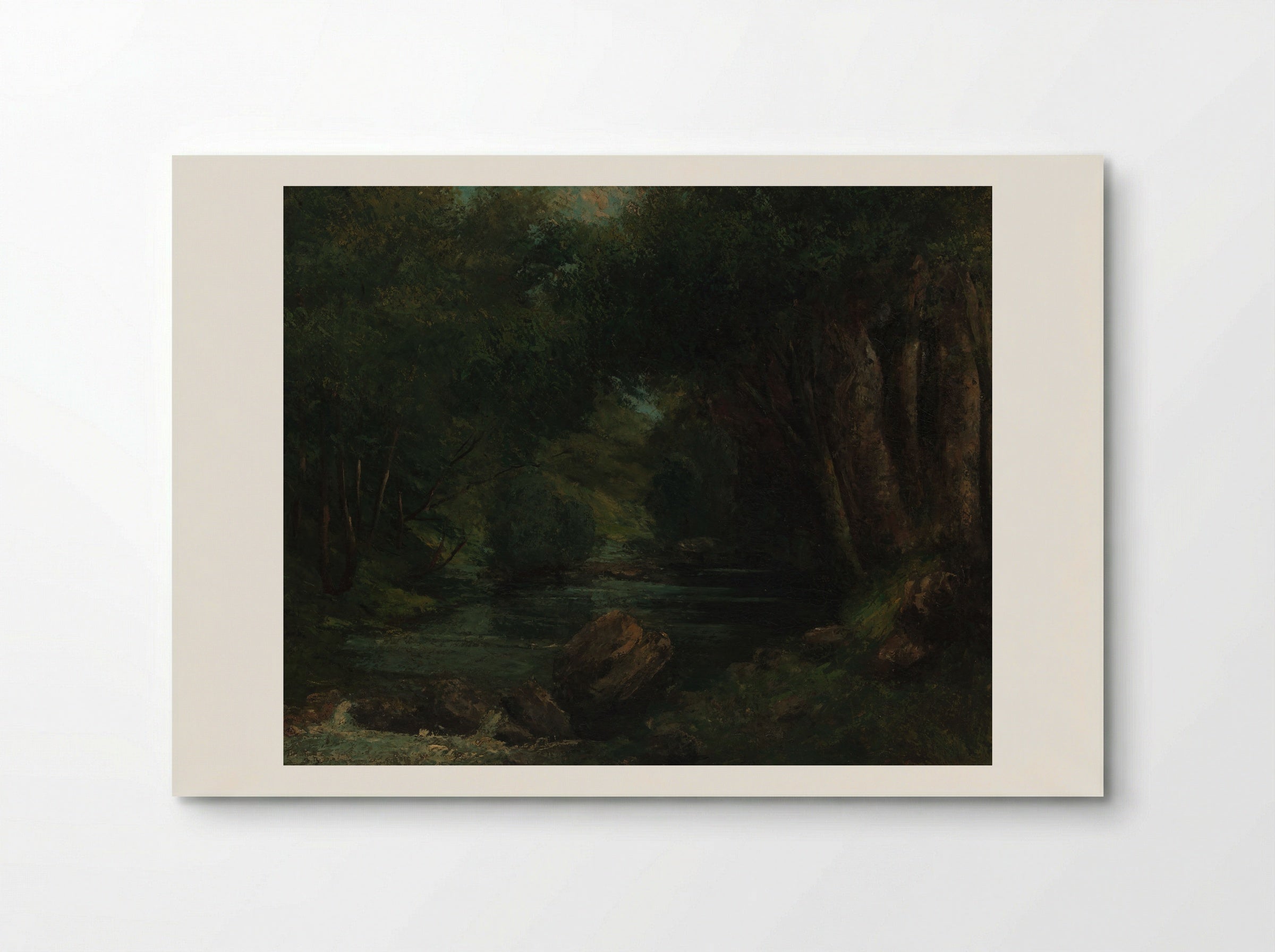 A Brook in the Forest - Gustave Courbet - Poster