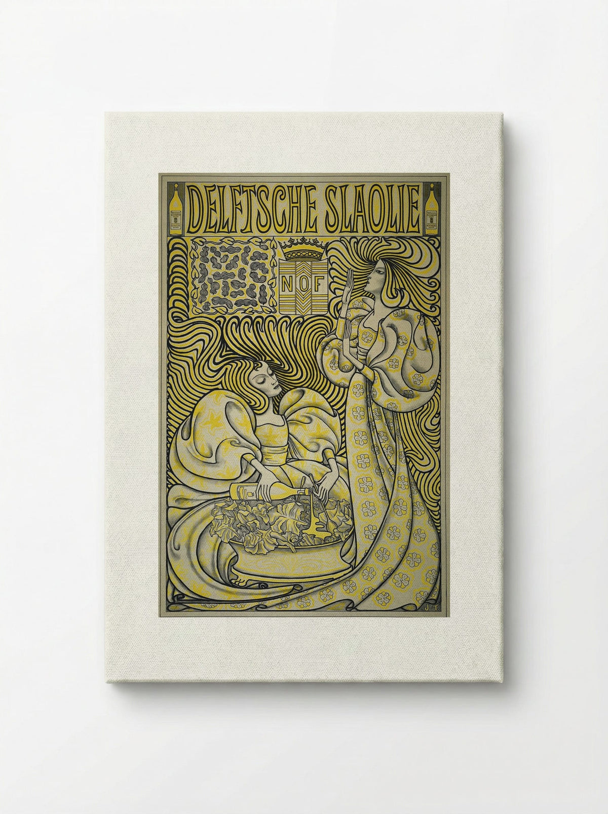 Poster for Delft Salad Oil - Jan Toorop - Canvas