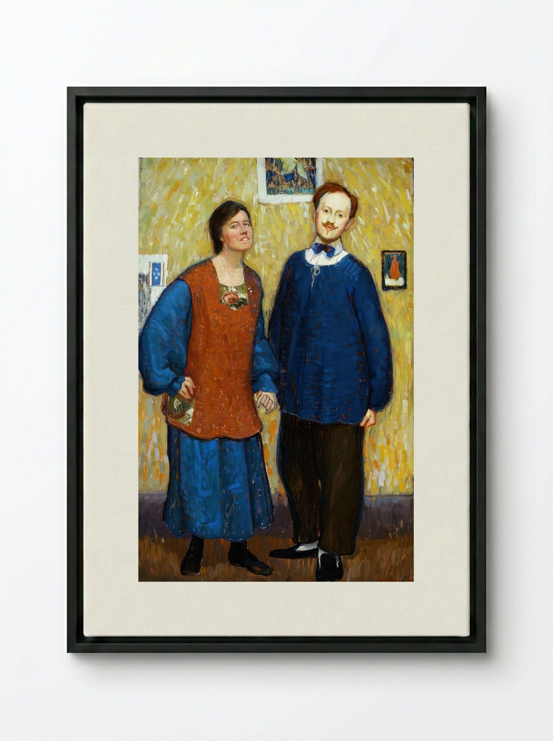 We Don't Know Where We're Going, But We're On The Way - Edouard Antonin Vysekal - Framed Canvas Black