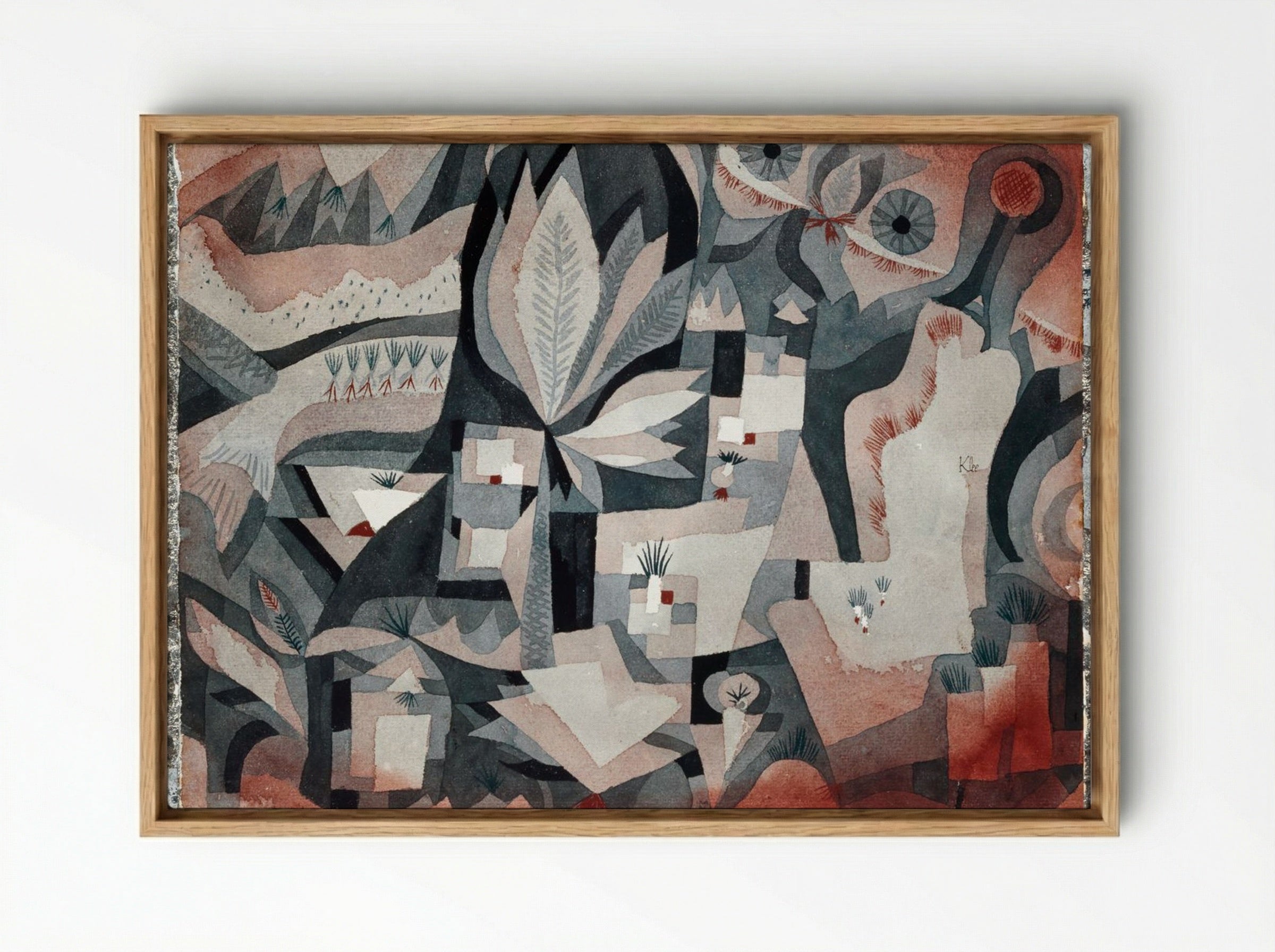Dry Cooler Garden - Paul Klee - Framed Canvas Wood