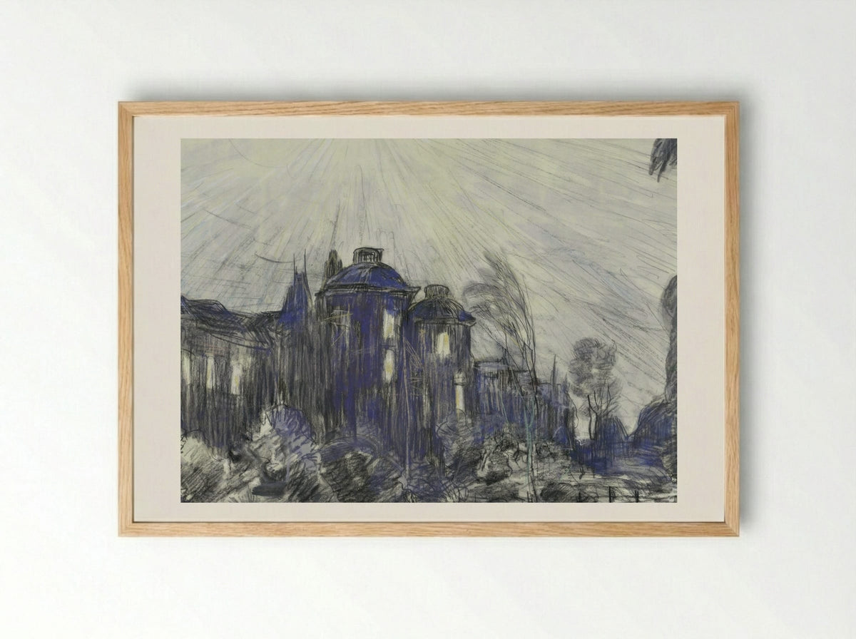 Huizen aan de Laan van Nieuw-Oosteinde te Voorburg - Theo van Hoytema - Framed Print Wood