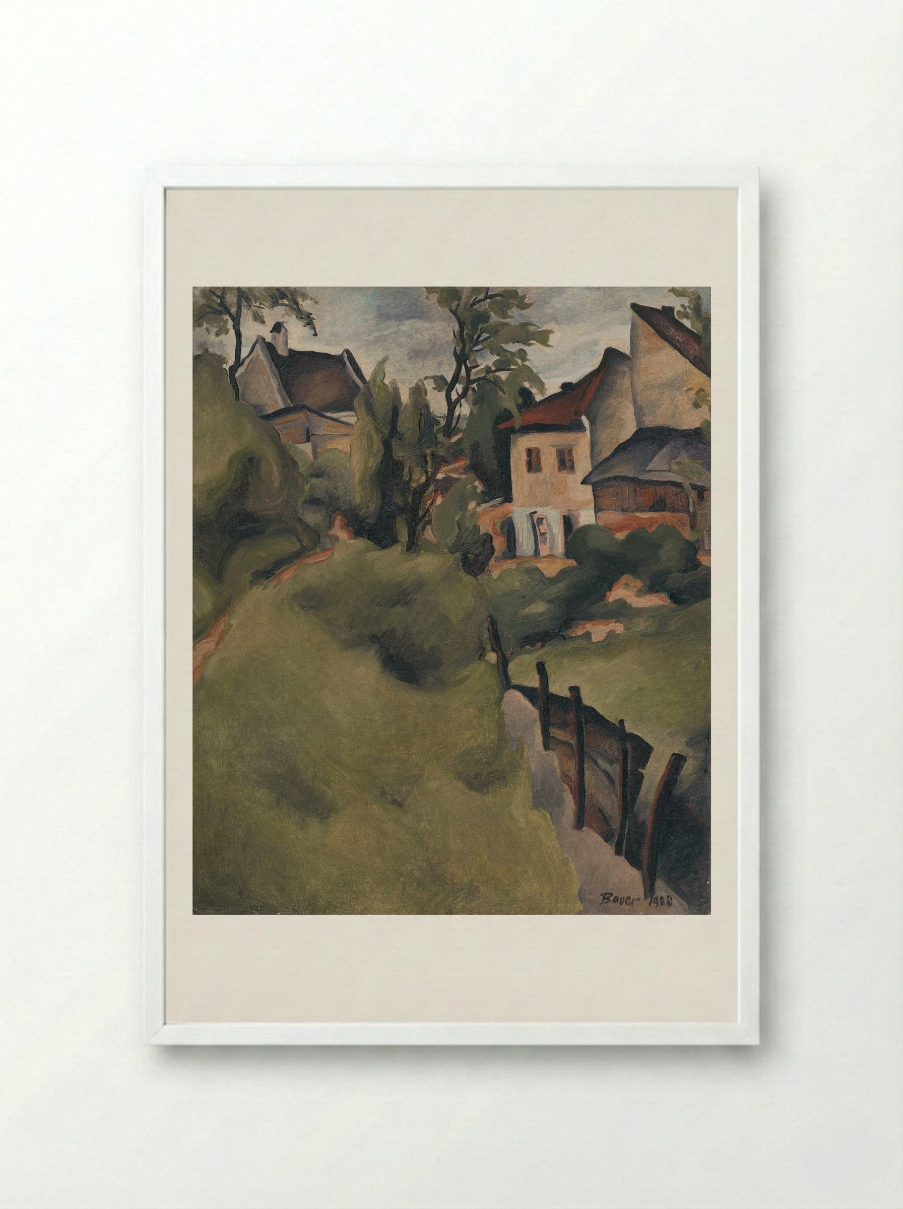 Corner of Košice - Konstantin Bauer - Framed Print White