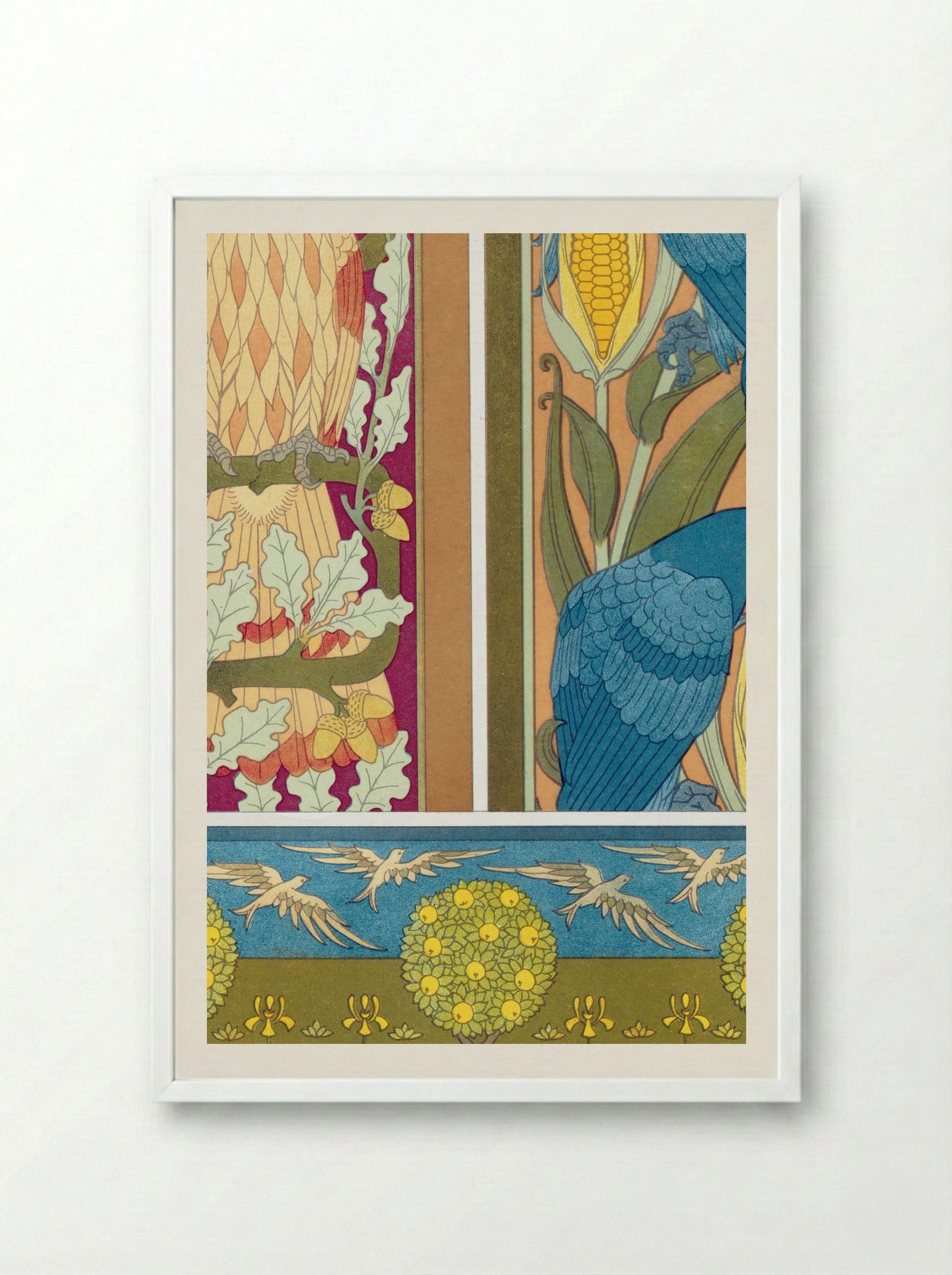 L'Animal dans la Décoration, Plate 8 - Maurice Pillard Verneuil - Framed Print White