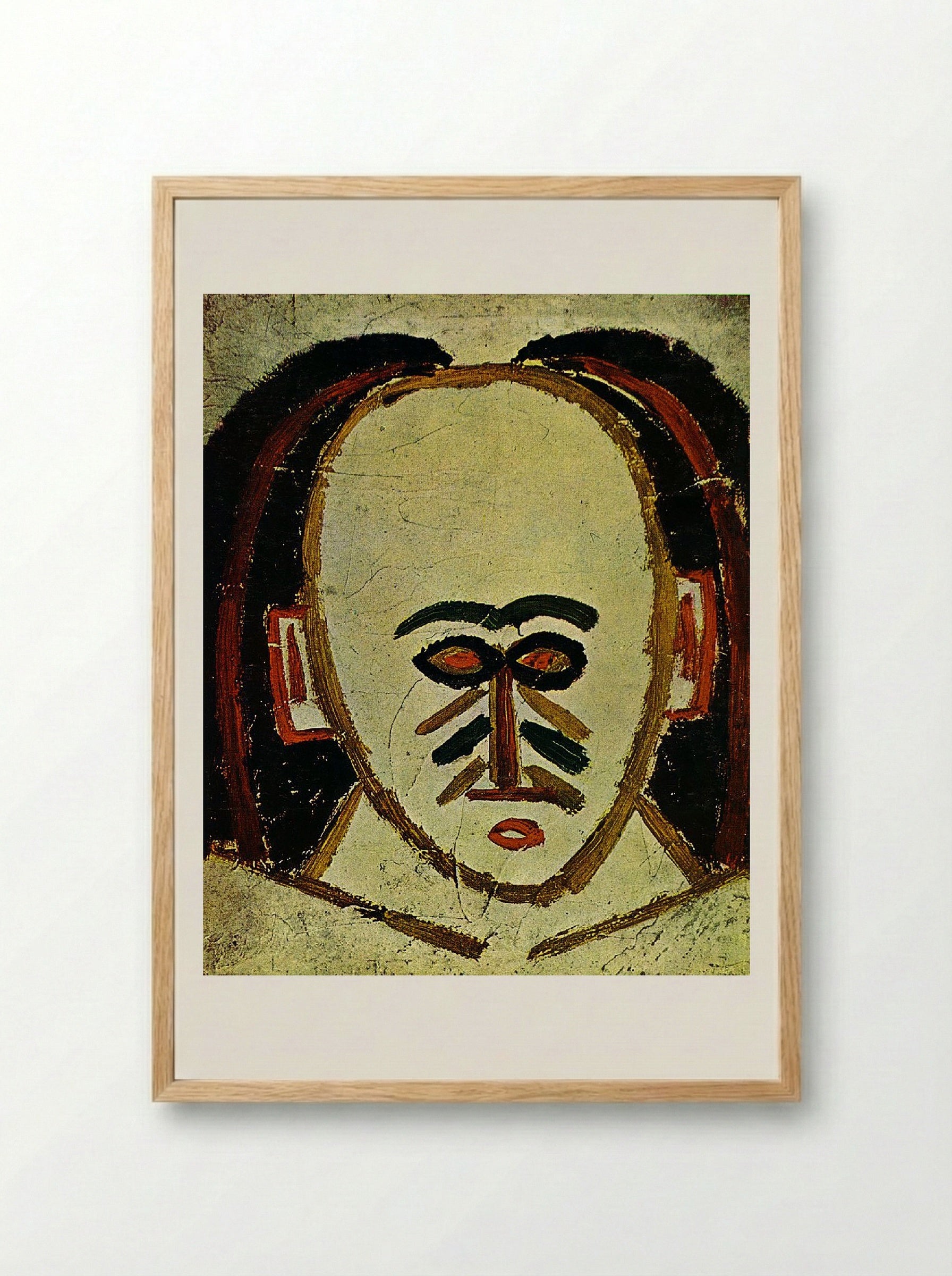 Head of a Man - Alexej von Jawlensky - Framed Print Wood