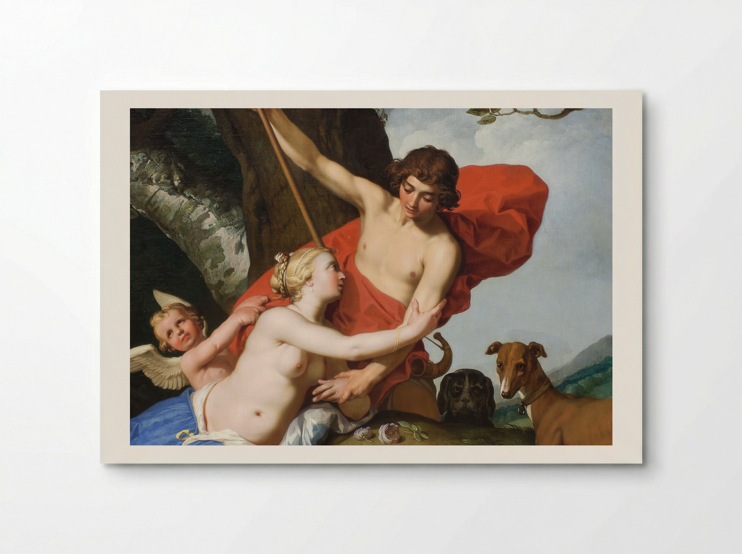 Venus and Adonis - Abraham Bloemaert - Poster