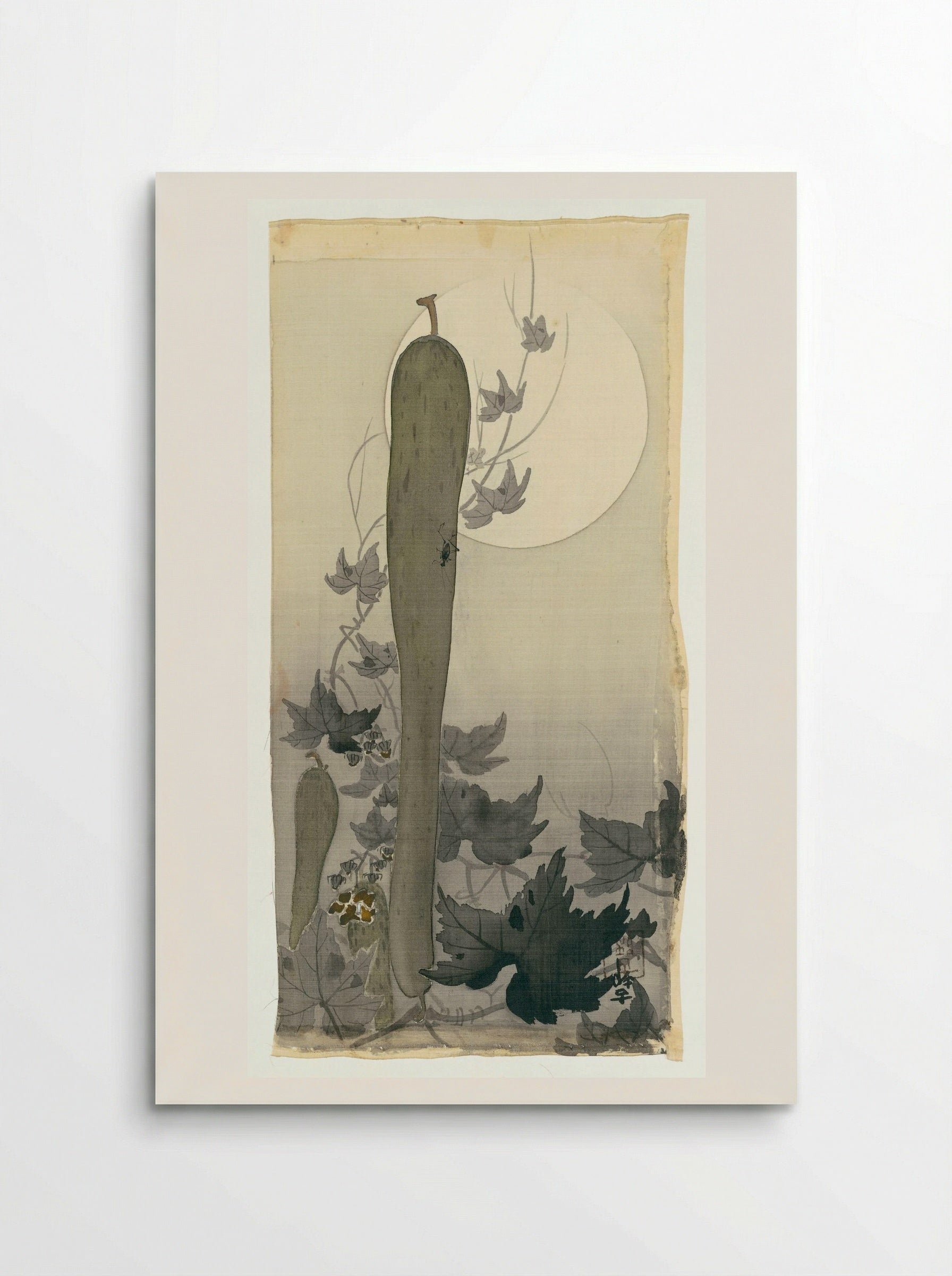 Wild Cucumber with Full Moon - Ohara Koson - Poster