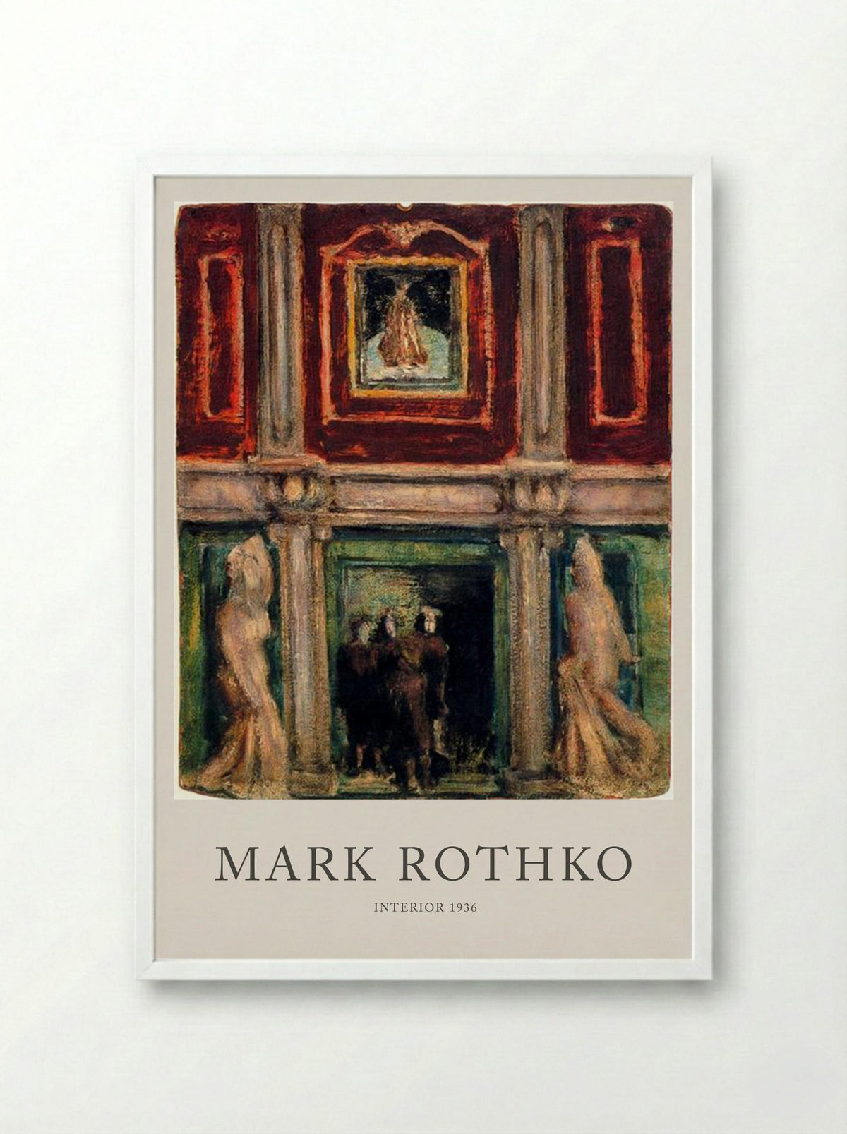 Interior - Mark Rothko - Framed Print White