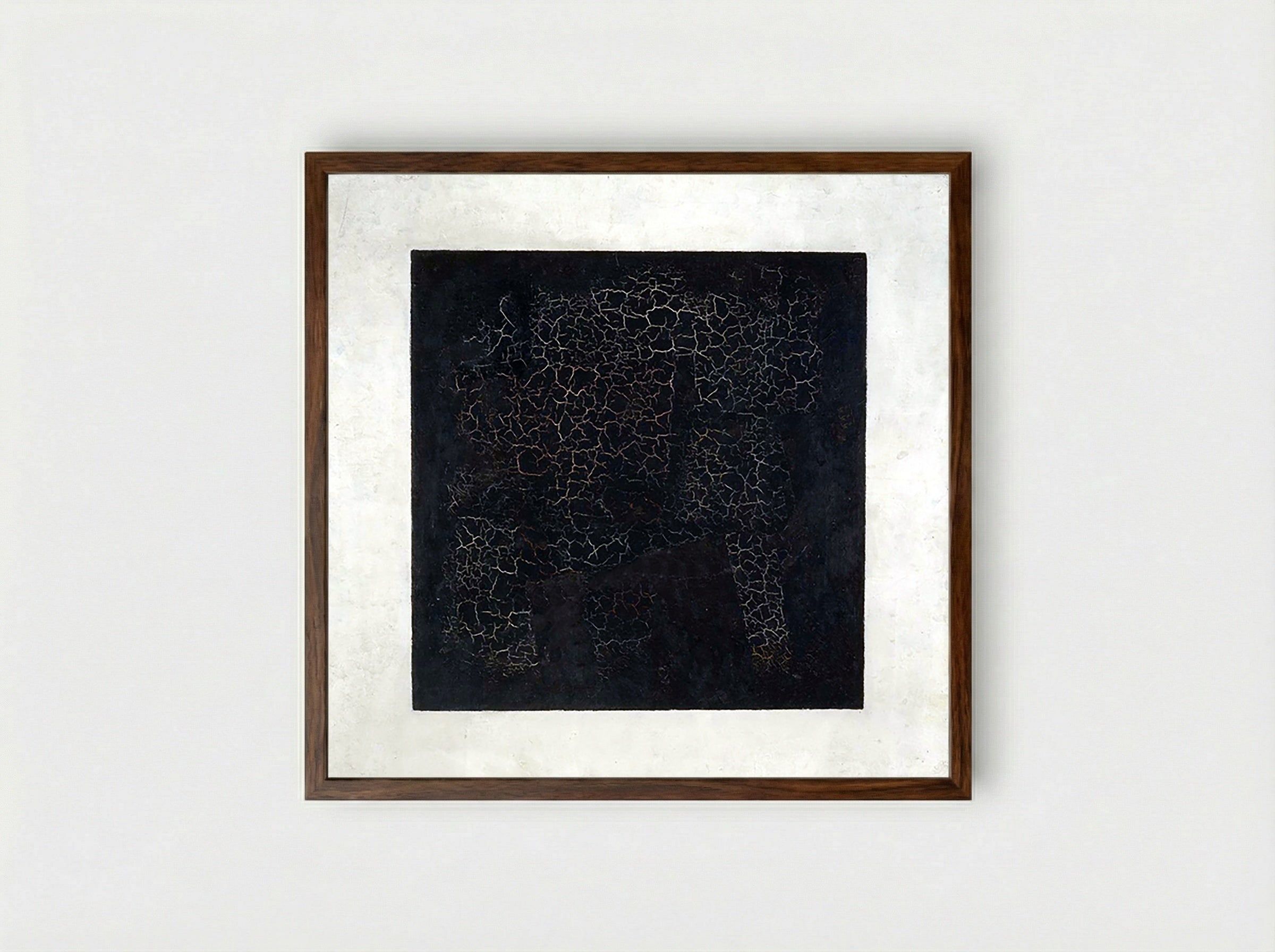 Black Square - Kazimir Malevich - Framed Print Dark Wood