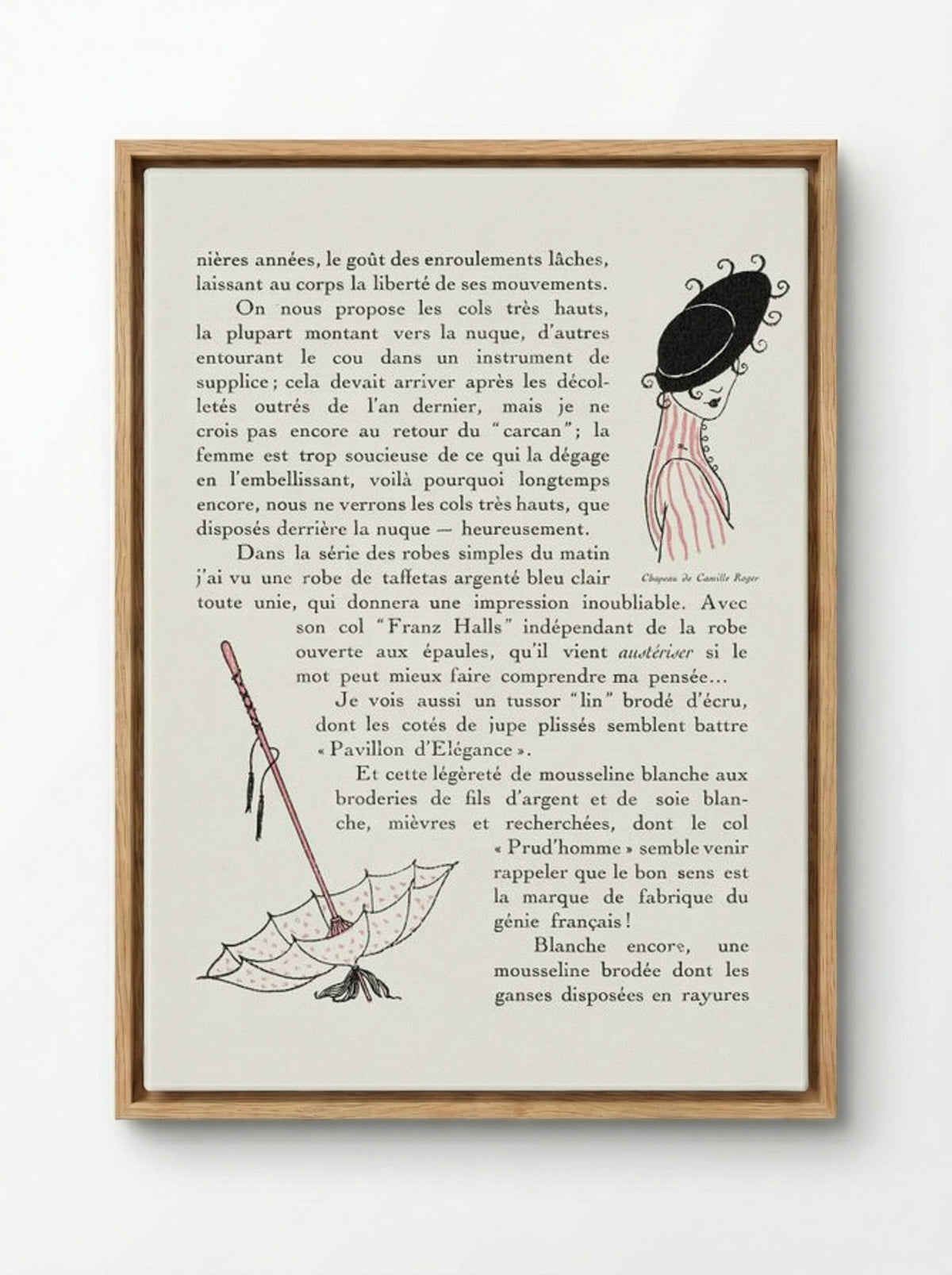 Autours Simples - George Barbier - Framed Canvas Wood
