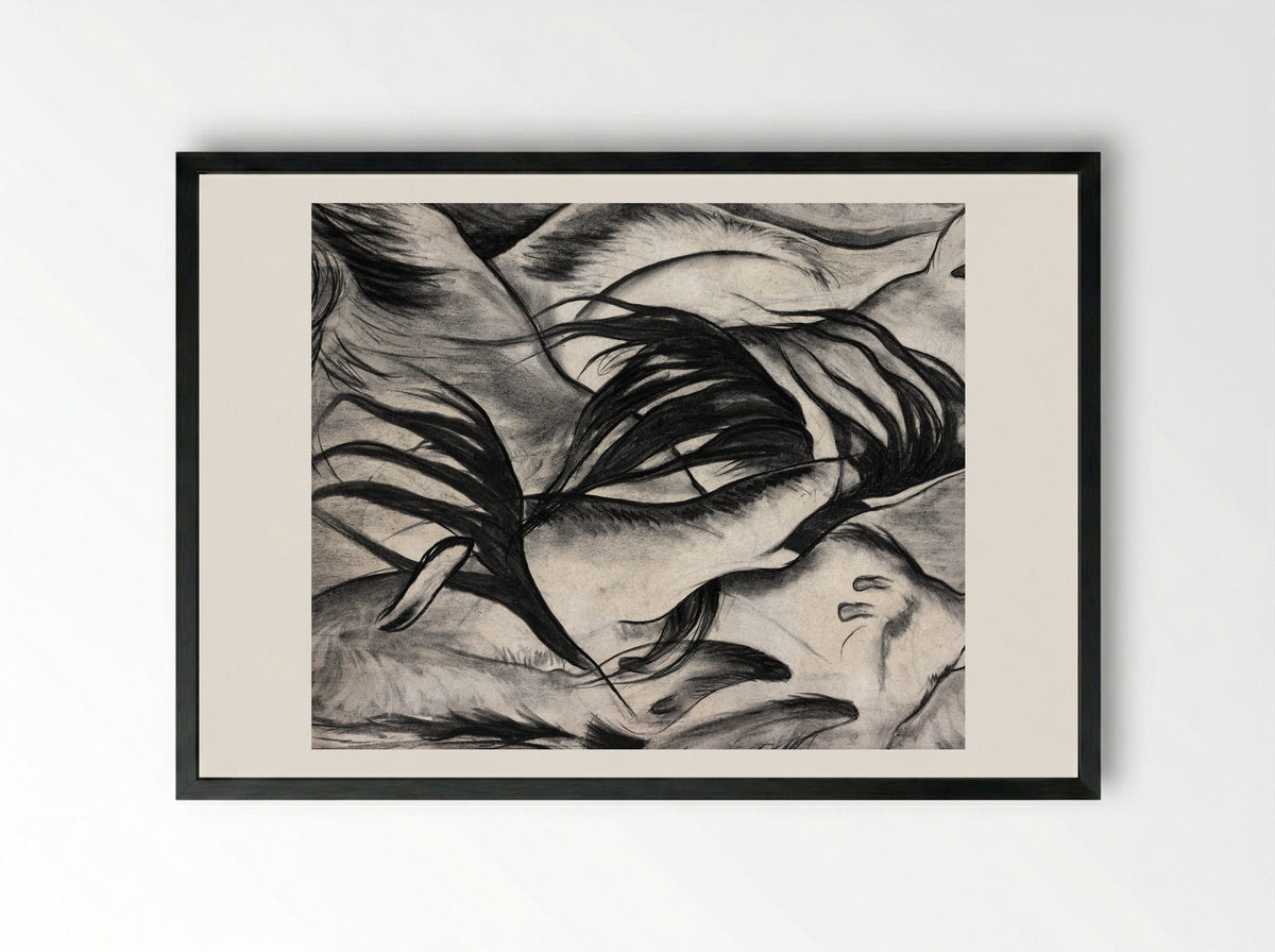 Goats - Arthur Dove - Framed Print Black