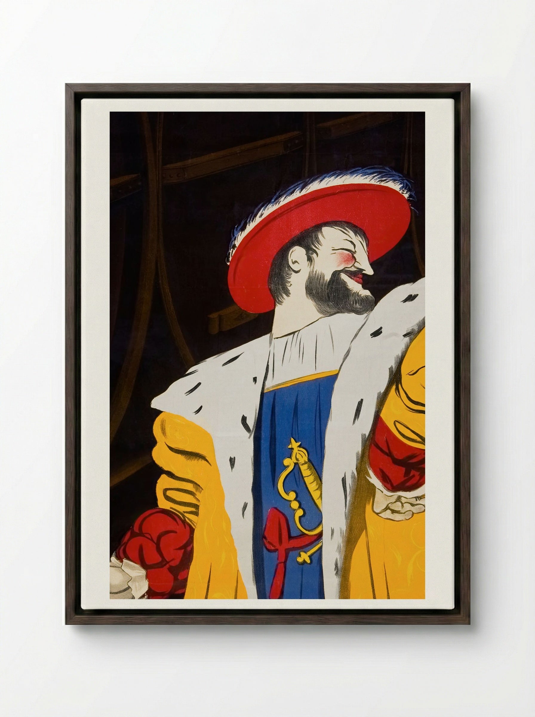 Biere du Fort-Carre, Saint-Dizier - Leonetto Cappiello - Framed Canvas Dark Wood
