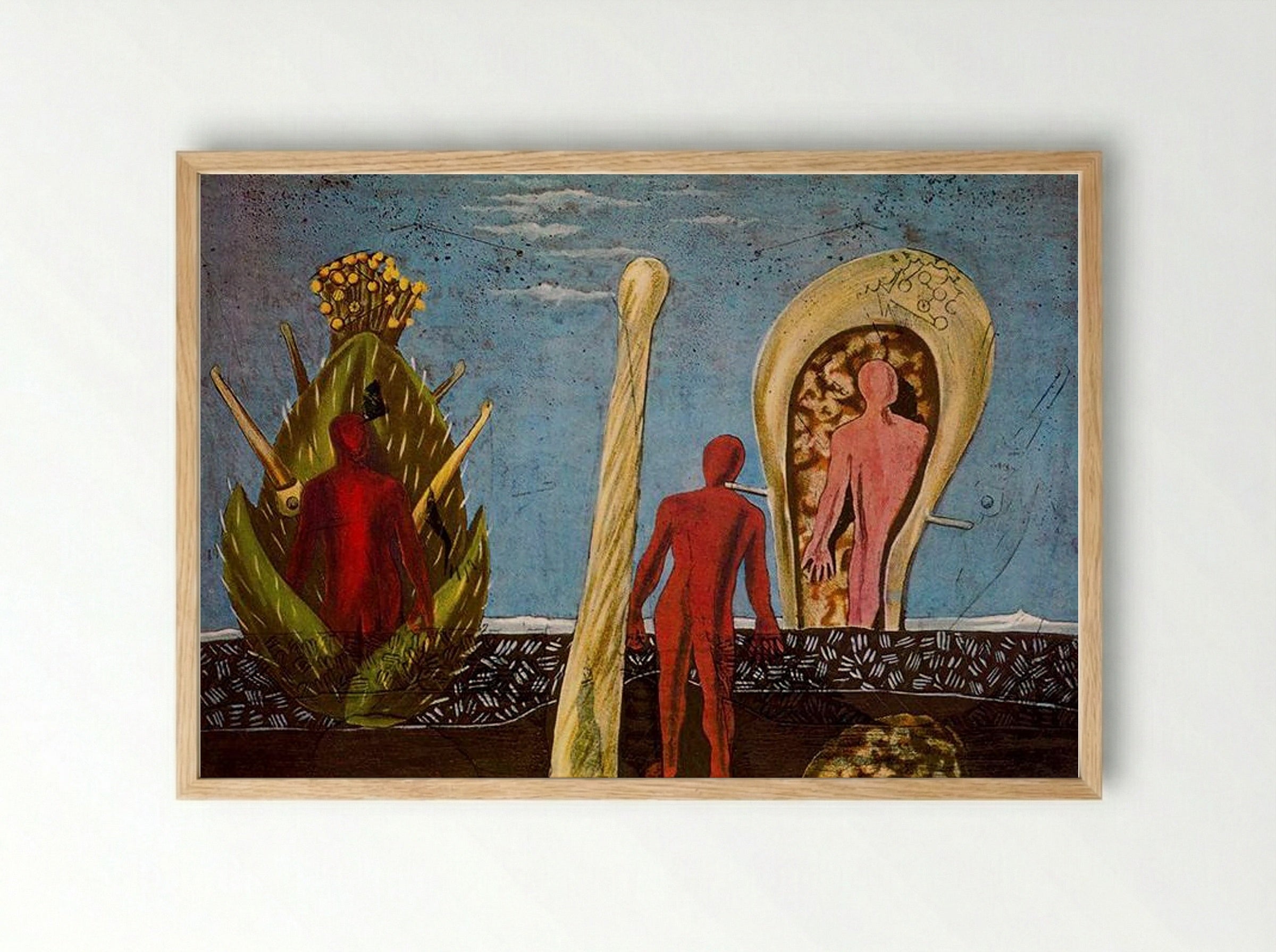 Dada-Gauguin - Max Ernst - Framed Print Wood