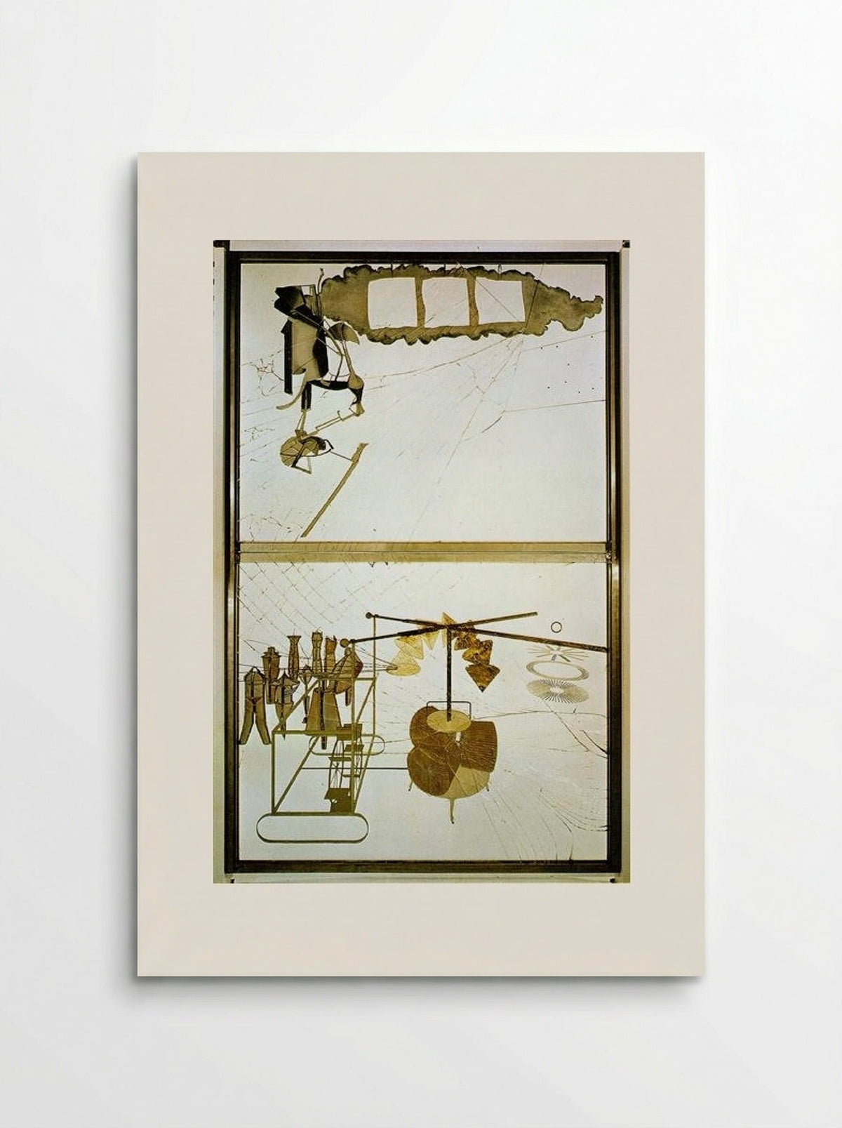 The Bride Stripped Bare by Her Bachelors, Even (The Large Glass) - Marcel Duchamp - Poster