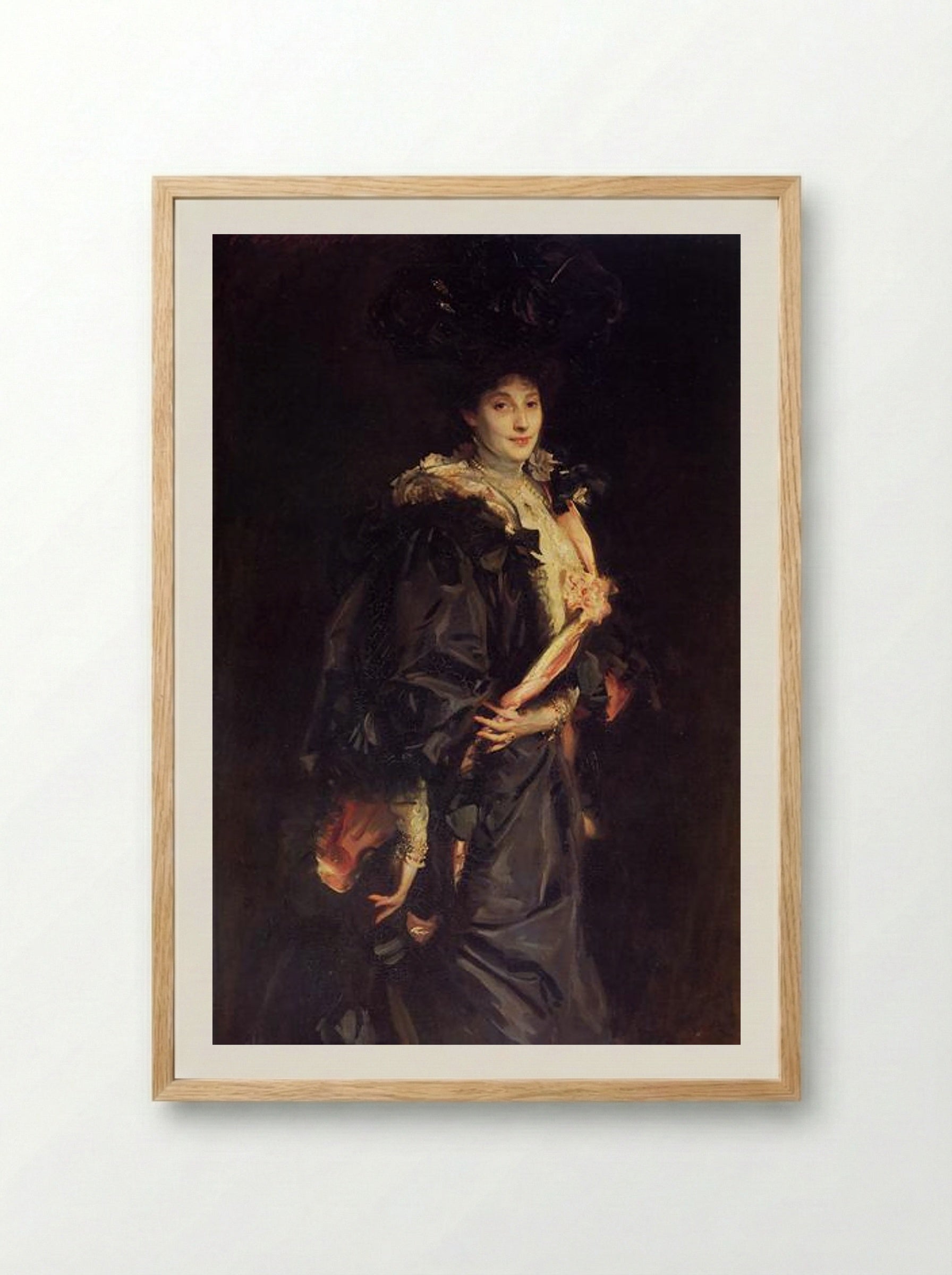 Portrait of Lady Sassoon - John Singer Sargent - Framed Print Wood