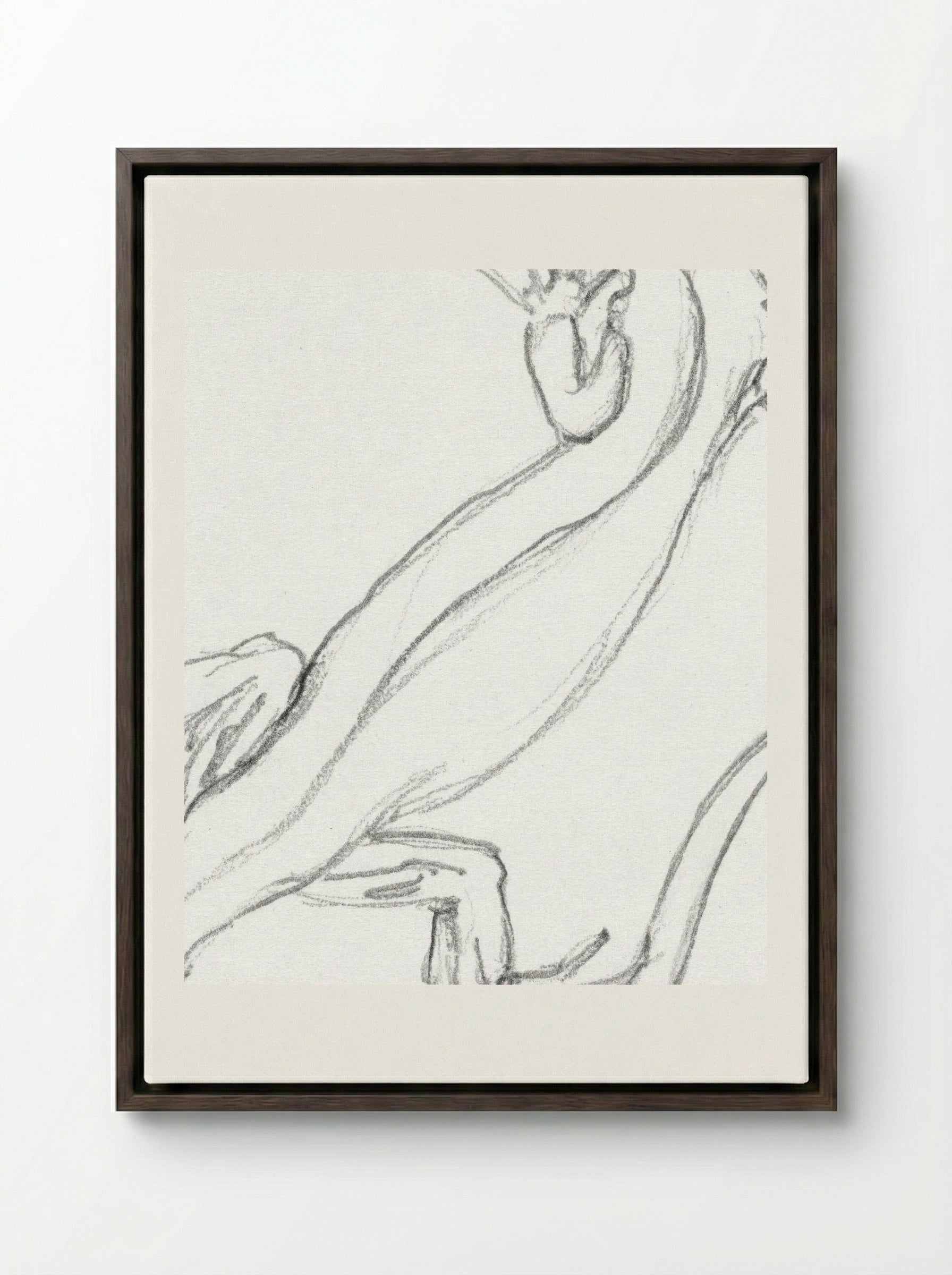 Lizard - Julie de Graag - Framed Canvas Dark Wood