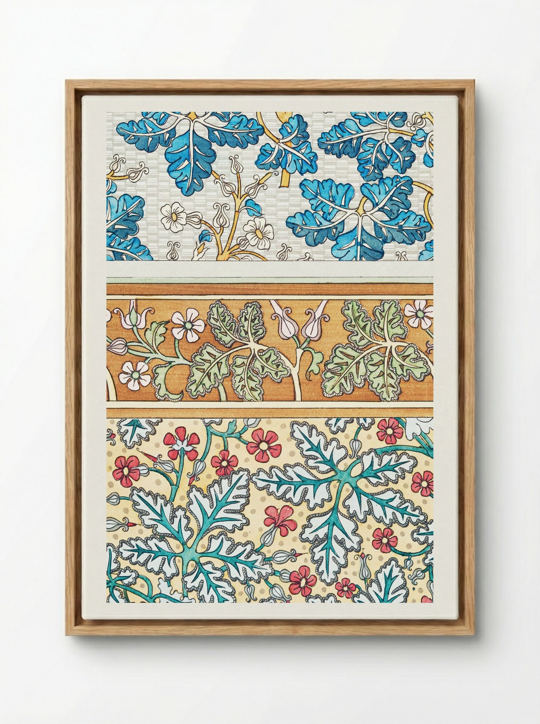 Geranium sauvage (Geranium, Plate 20) - Maurice Pillard Verneuil - Framed Canvas Wood