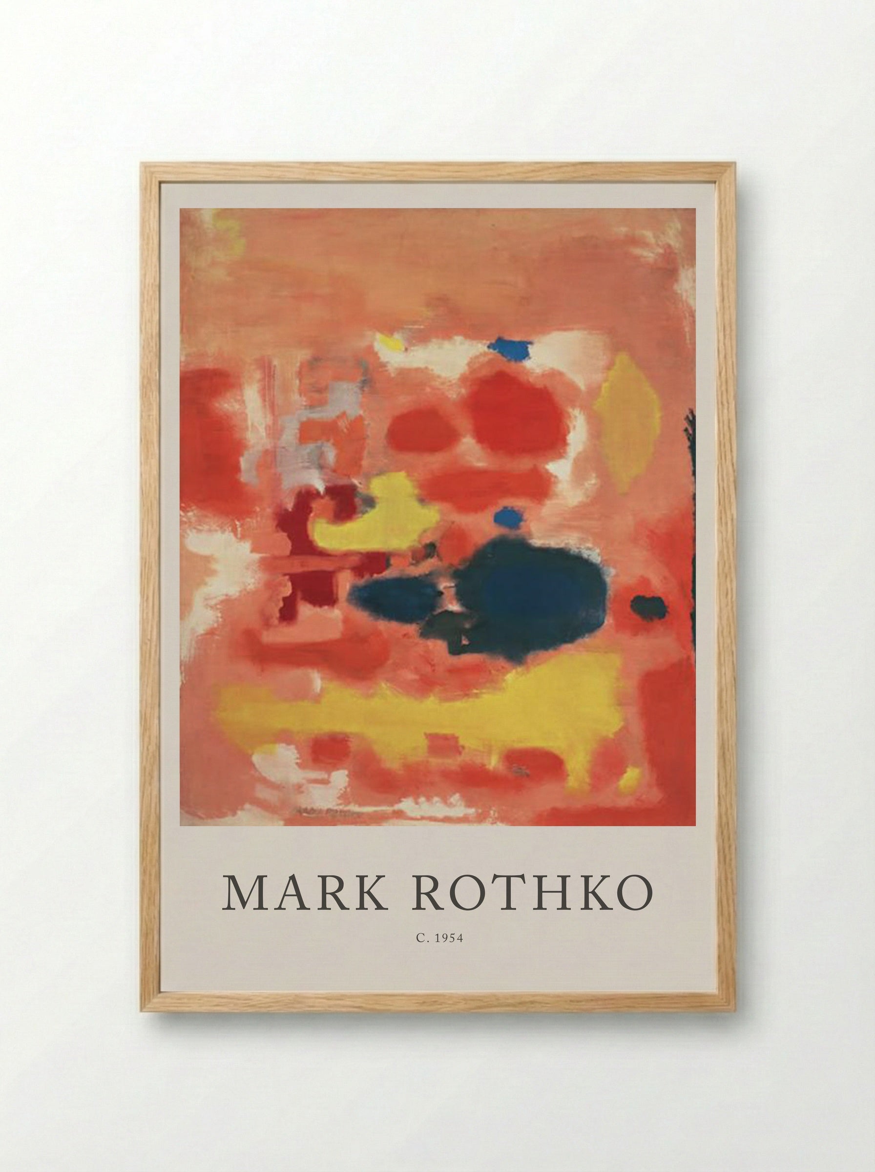 Untitled (Colour Field Painting) - Mark Rothko - Framed Print Wood