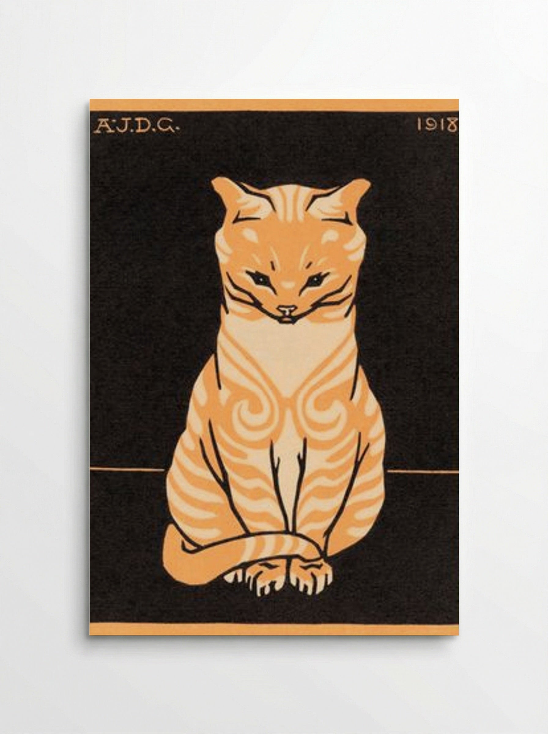 Sitting Cat - Julie de Graag - Poster