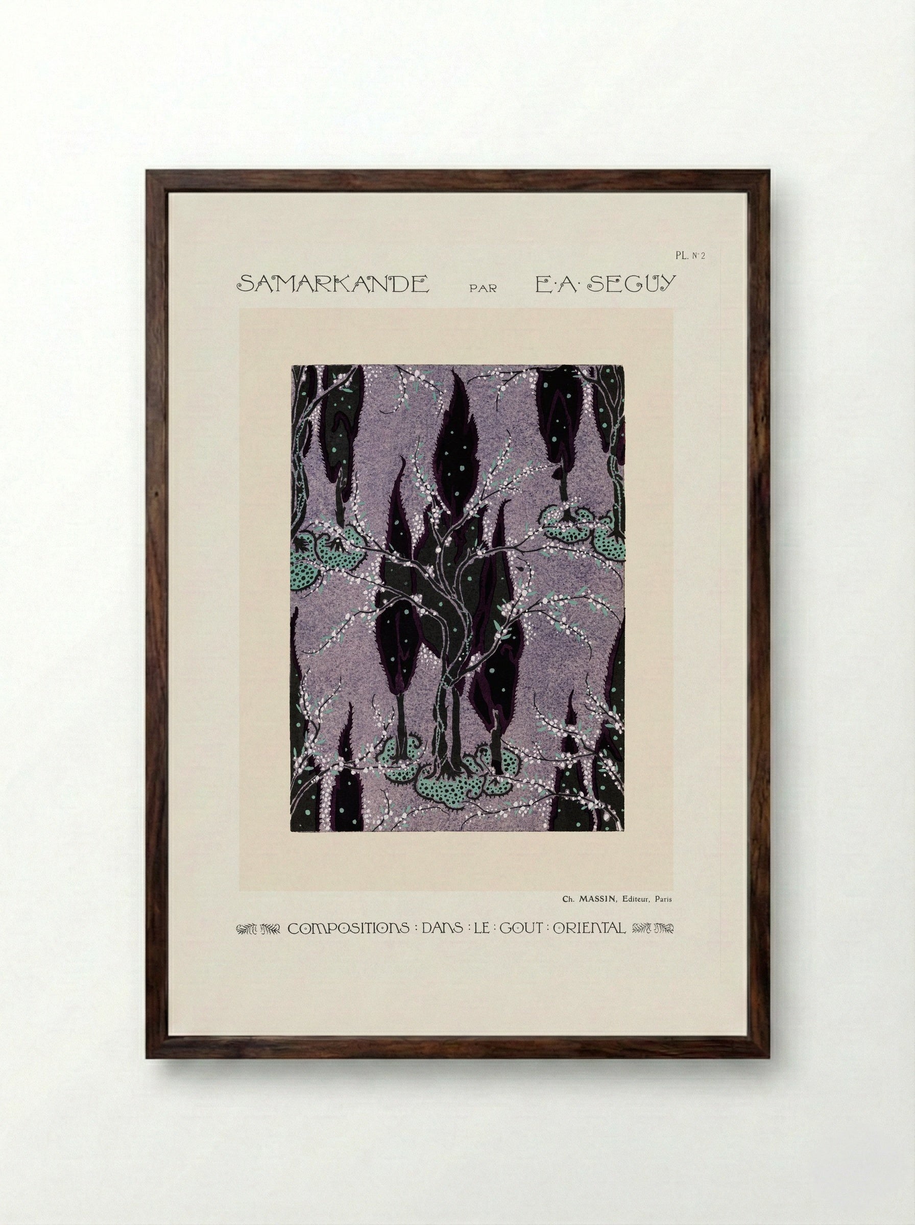Samarkande, Plate No. 2 - Émile-Allain Séguy - Framed Print Dark Wood