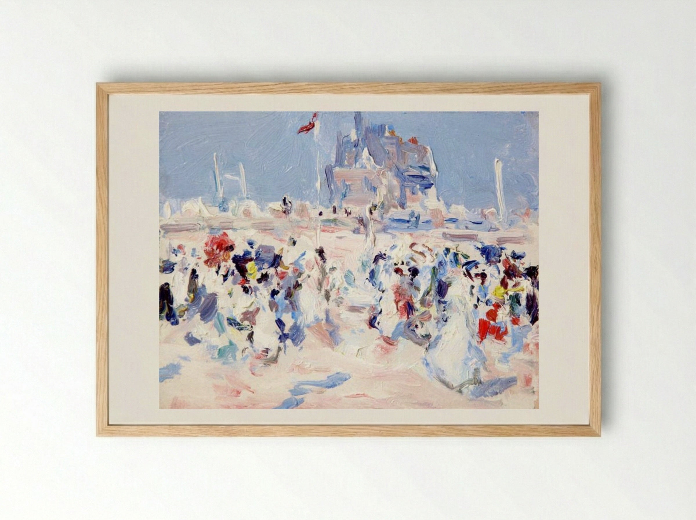 Paris-Plage - Samuel Peploe - Framed Print Wood