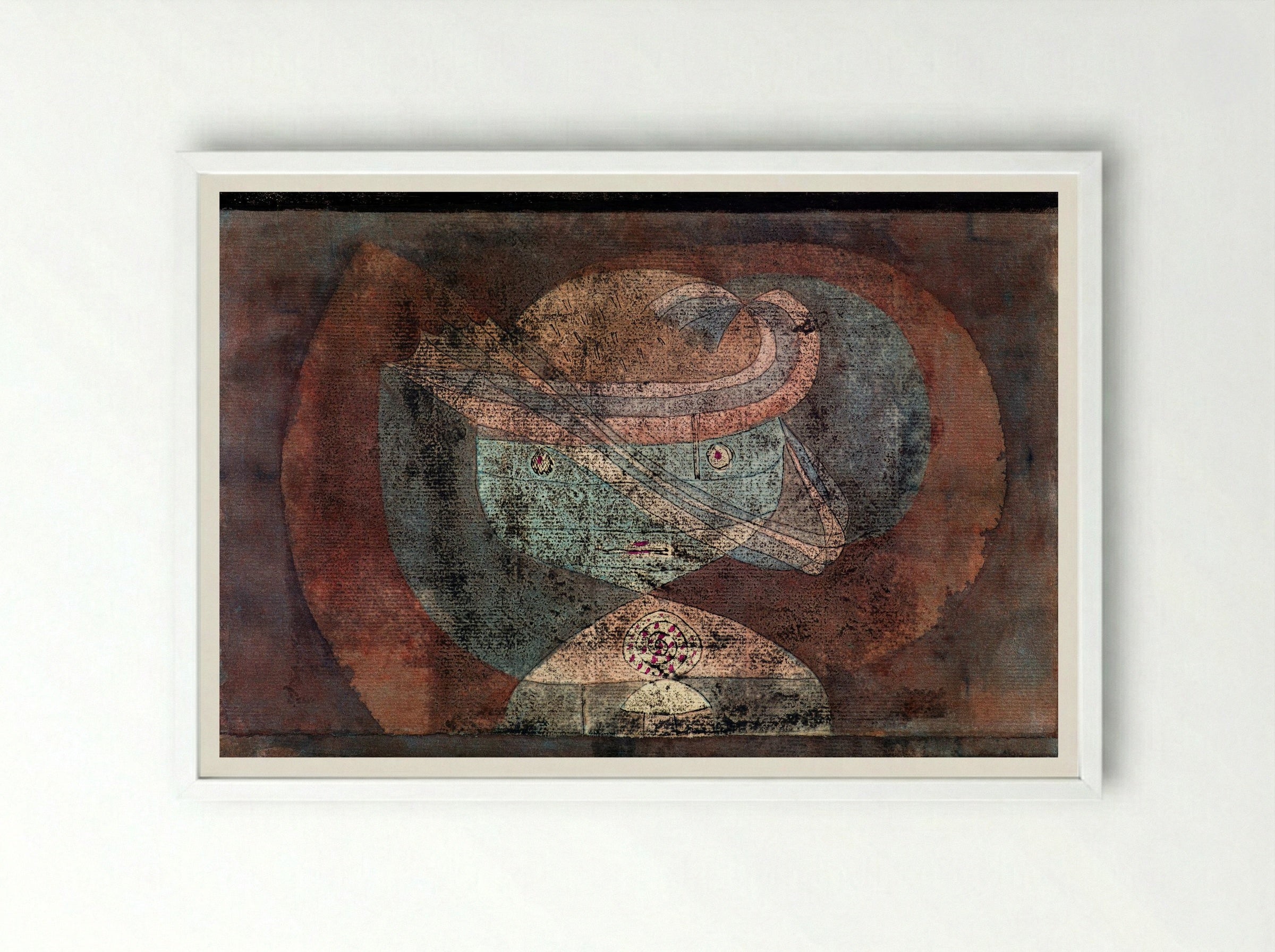 Movement around a Child - Paul Klee - Framed Print White