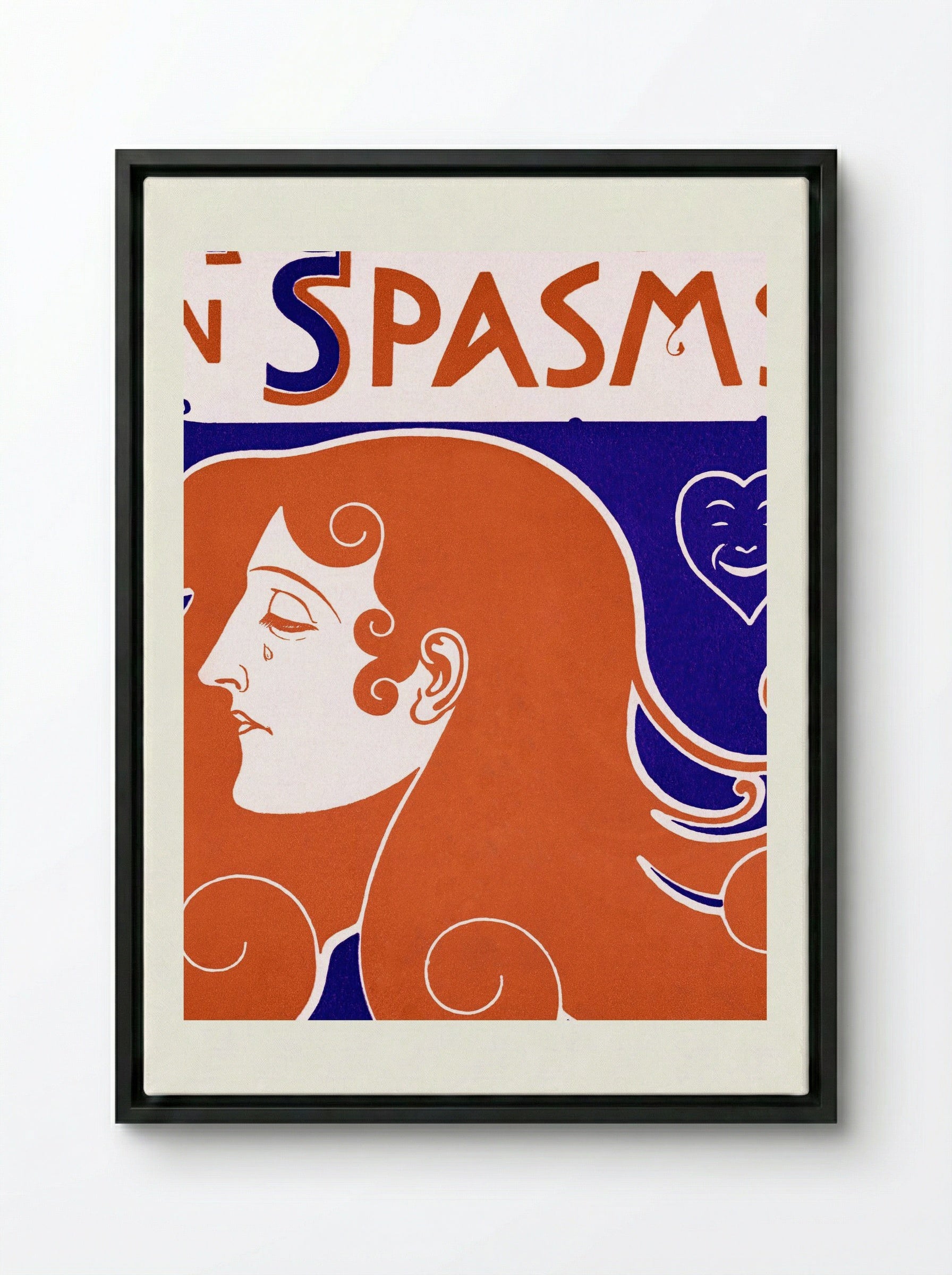 A Comedy in Spasms - Iota (Kathleen Mannington Hunt Caffyn) - Framed Canvas Black