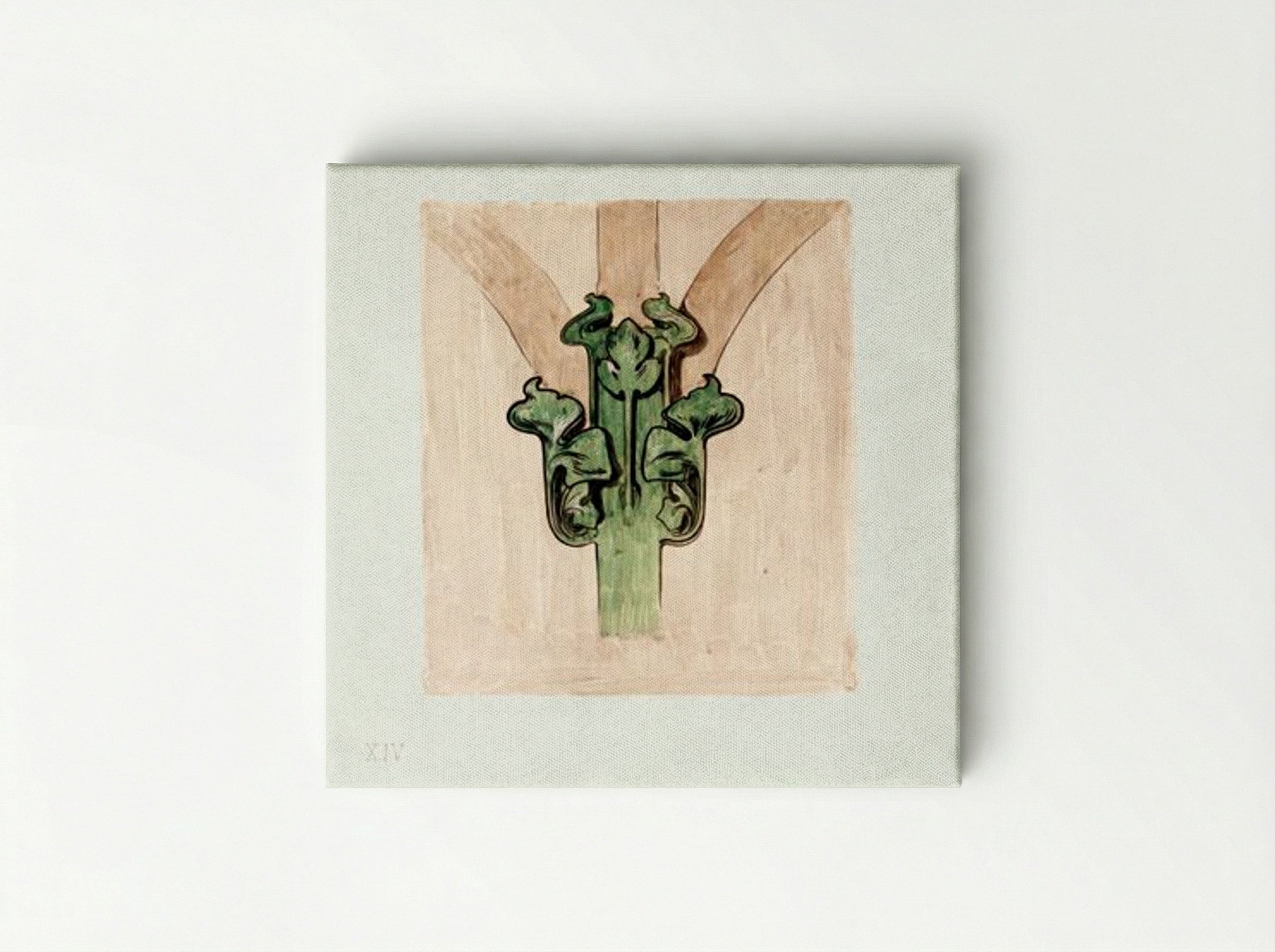 Capital Applied to the Columns of the Facade of the Fouquet Boutique - Alphonse Mucha - Canvas