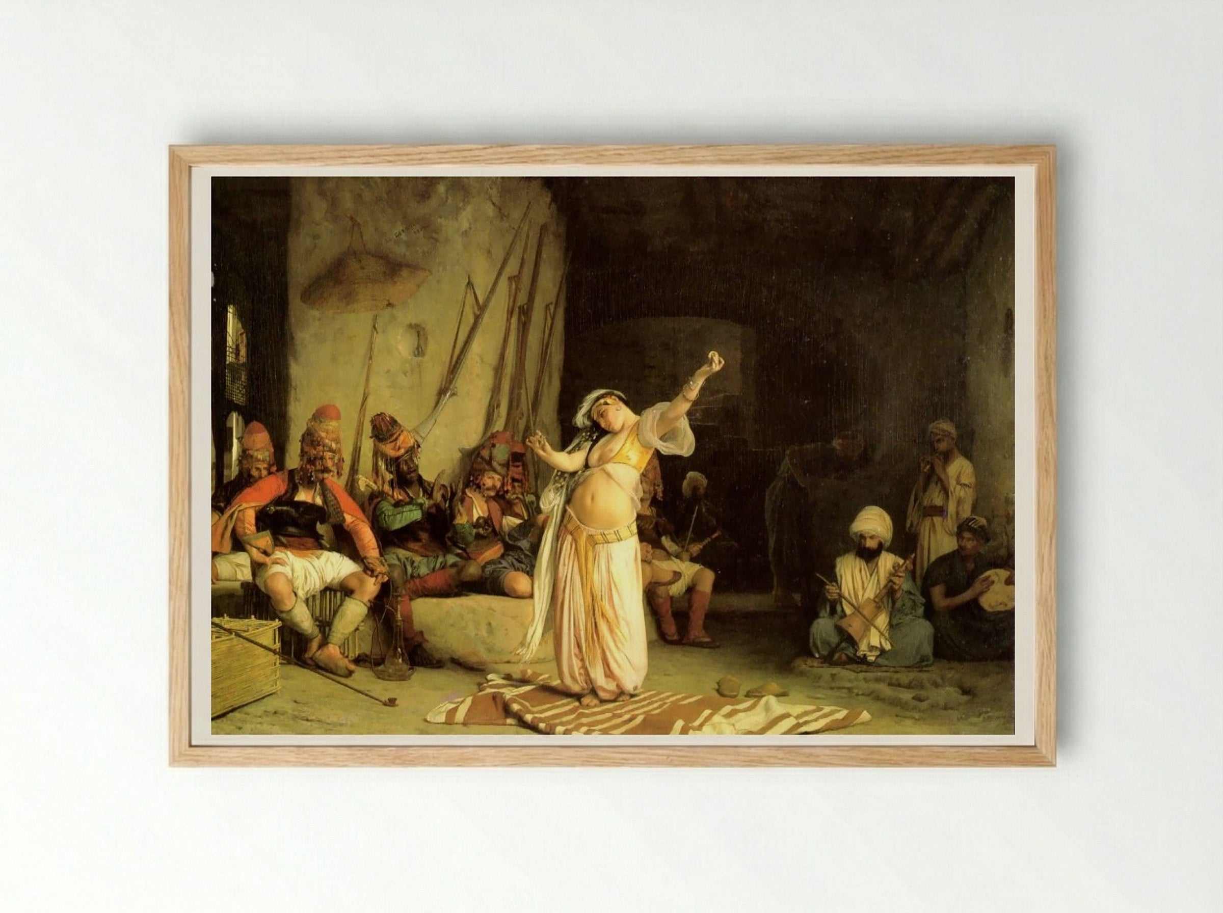 The Dance of the Almeh - Jean-Léon Gérôme - Framed Print Wood