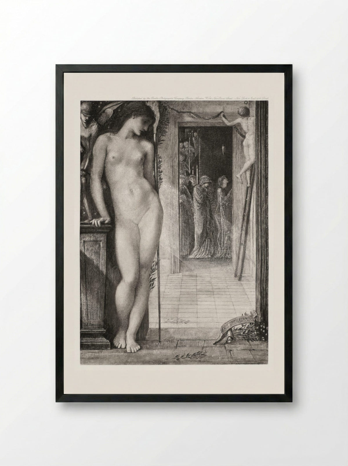 Venus Epithalamia - Edward Burne-Jones - Framed Print Black