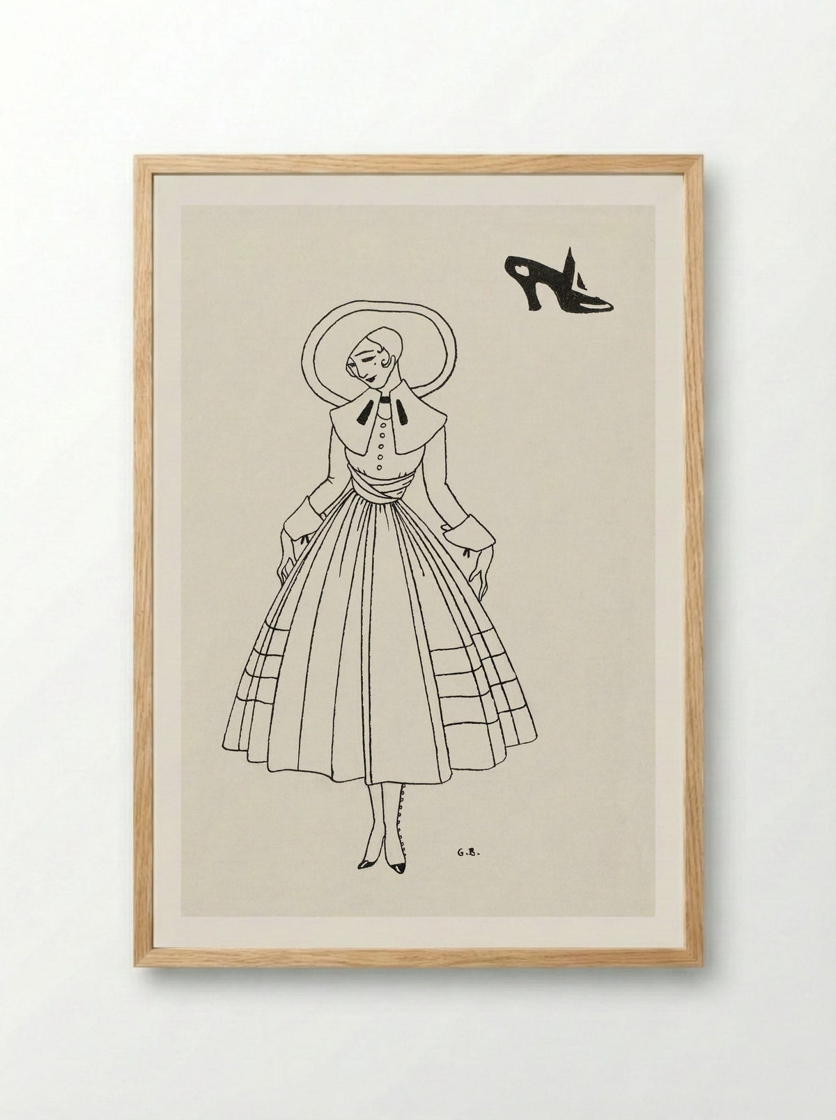 No. 8, 9, p. 26 from Gazette du Bon Ton - George Barbier - Framed Print Wood