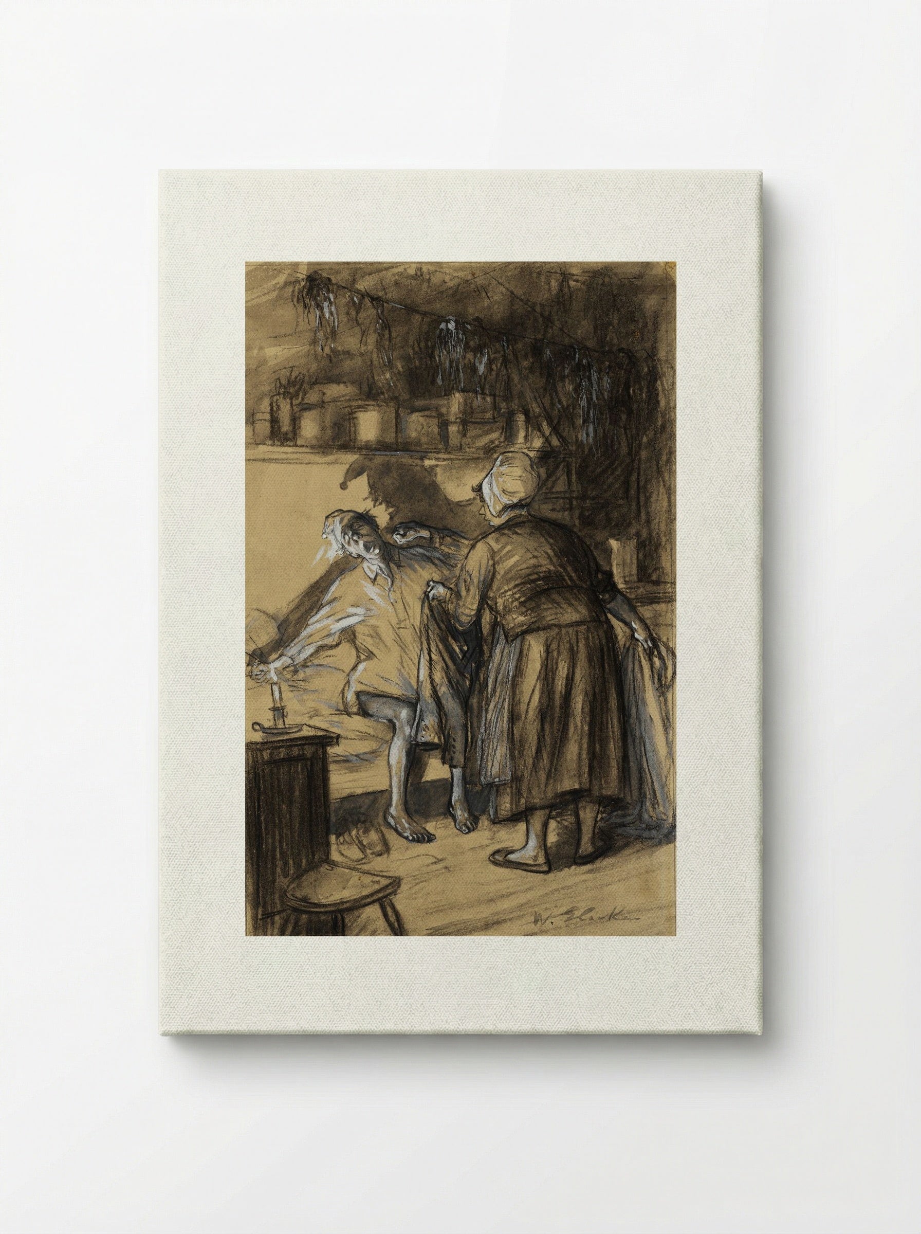 Here Are Your Trousers - William James Glackens - Canvas
