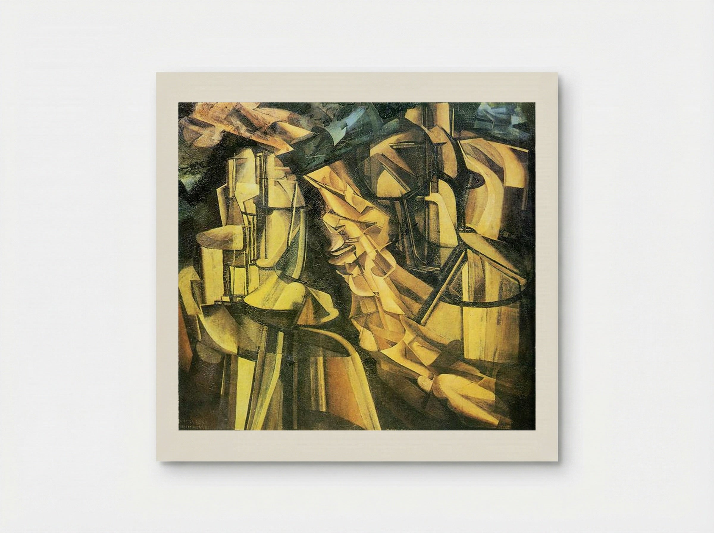 King and Queen Surrounded by Swift Nudes - Marcel Duchamp - Poster