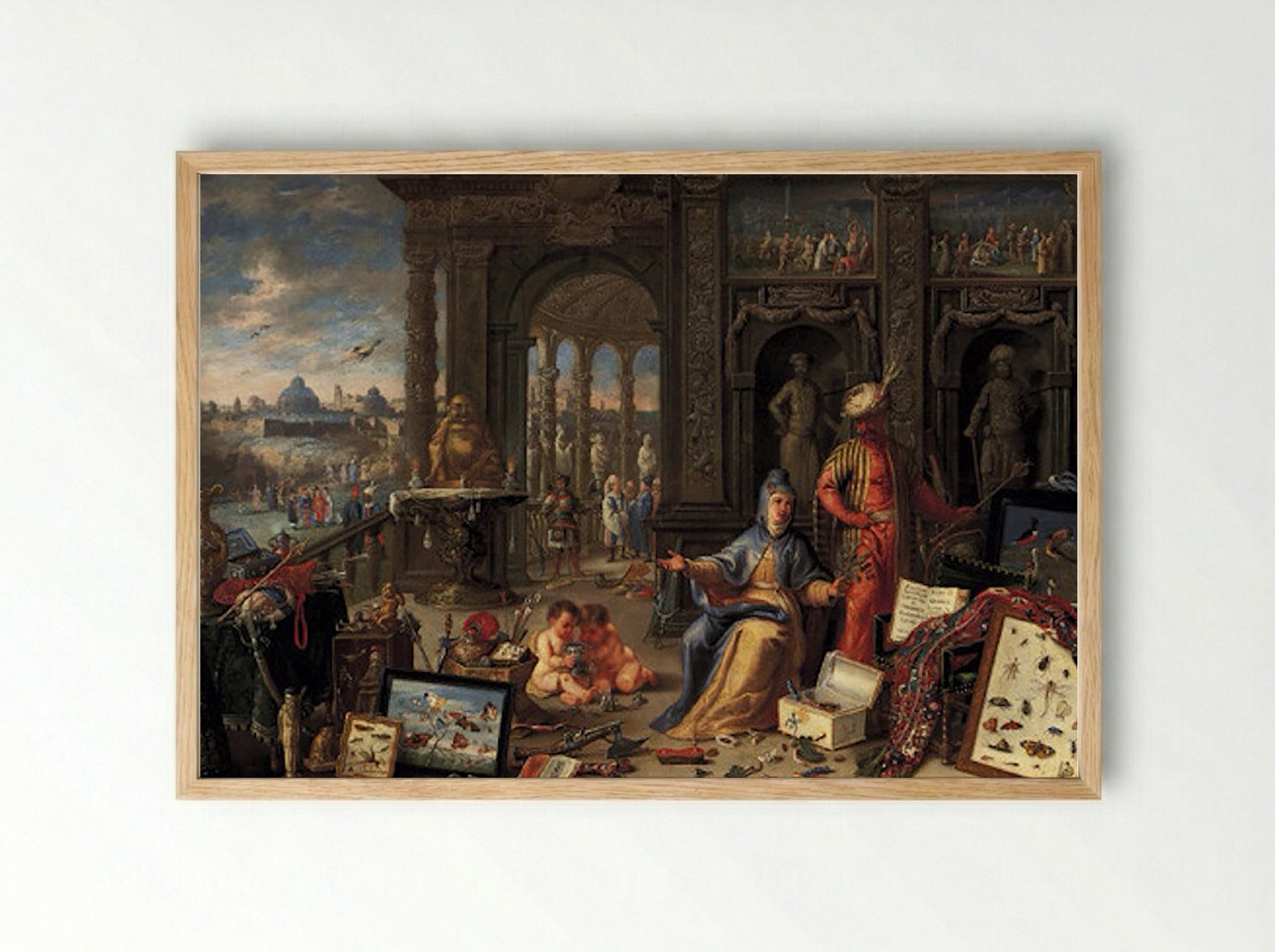 Asia - Jan van Kessel the Elder - Framed Print Wood