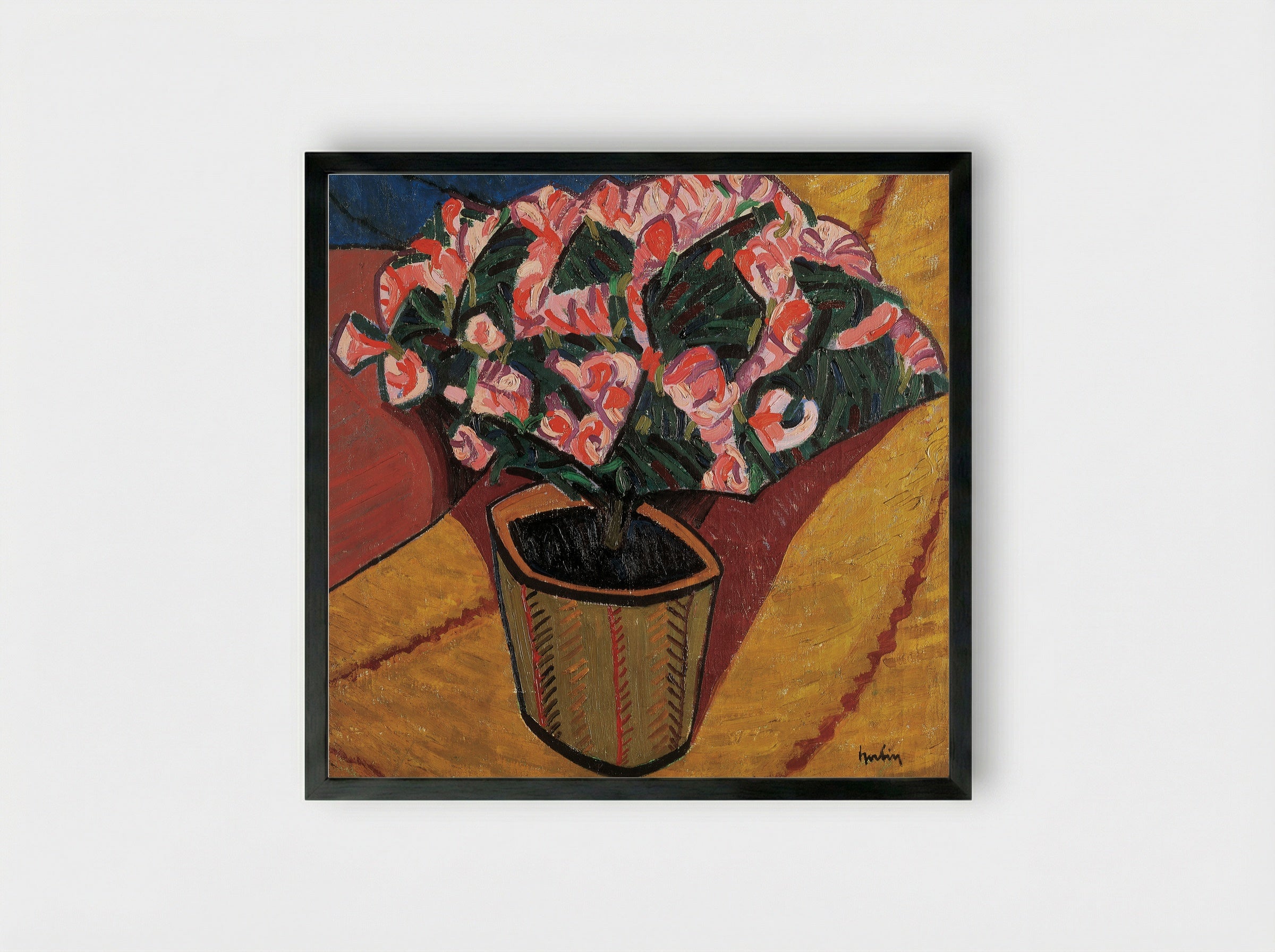 Azalées - Auguste Herbin - Framed Print Black