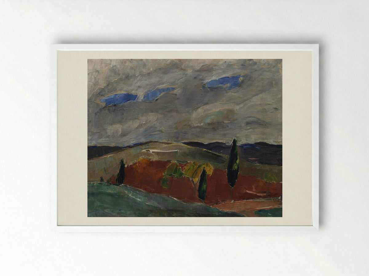 Cemetery Road in Toledo - Jens Adolf Jerichau - Framed Print White