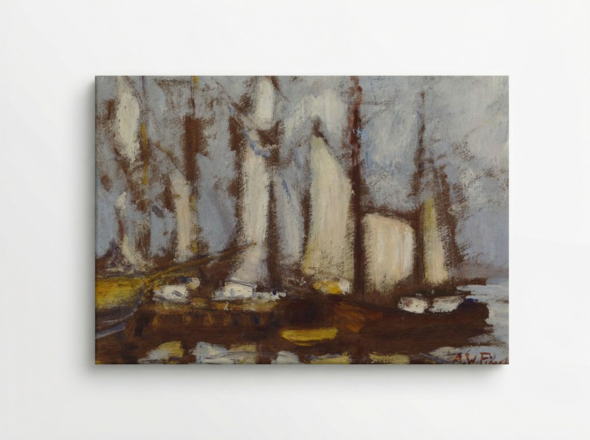 Sailing Vessels - Alfred William Finch - Canvas