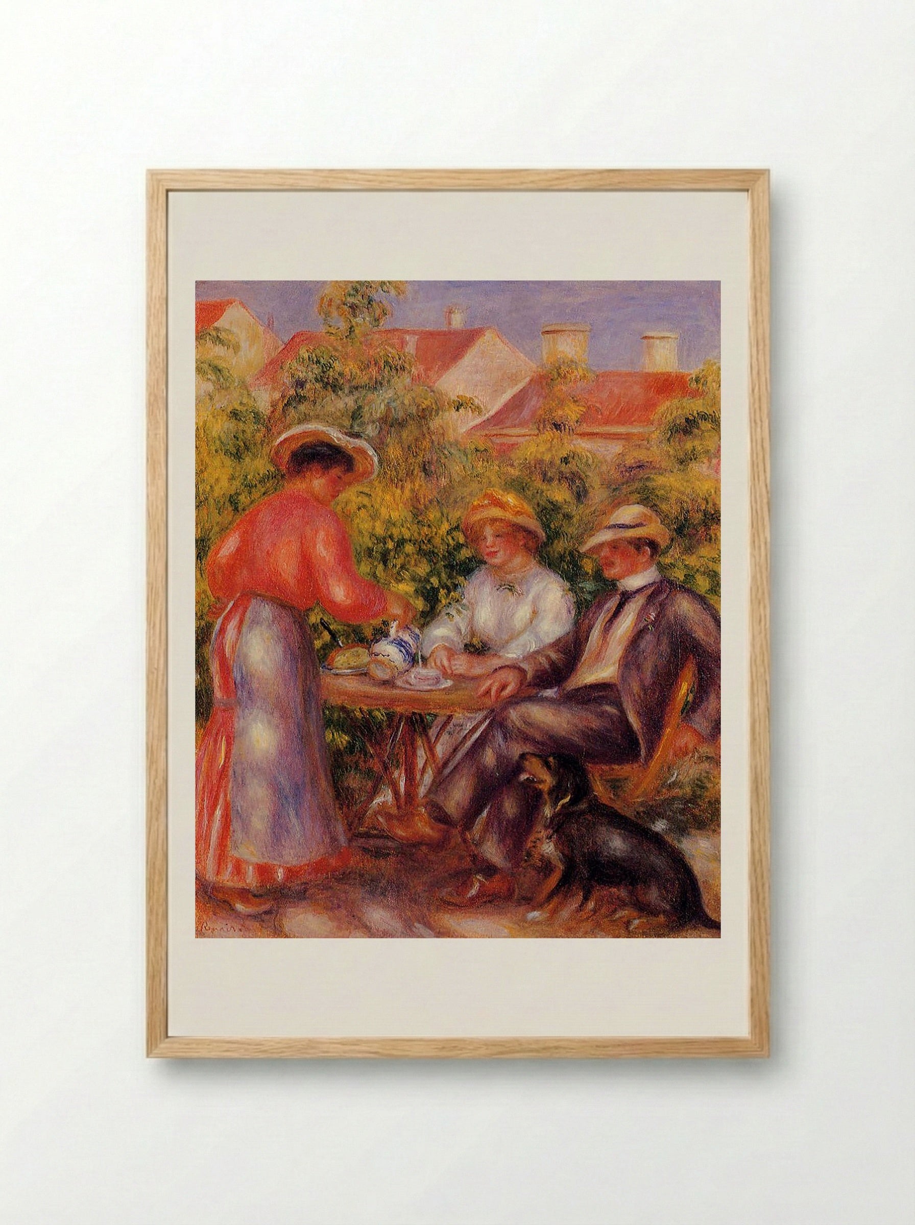 The Cup of Tea - Pierre-Auguste Renoir - Framed Print Wood
