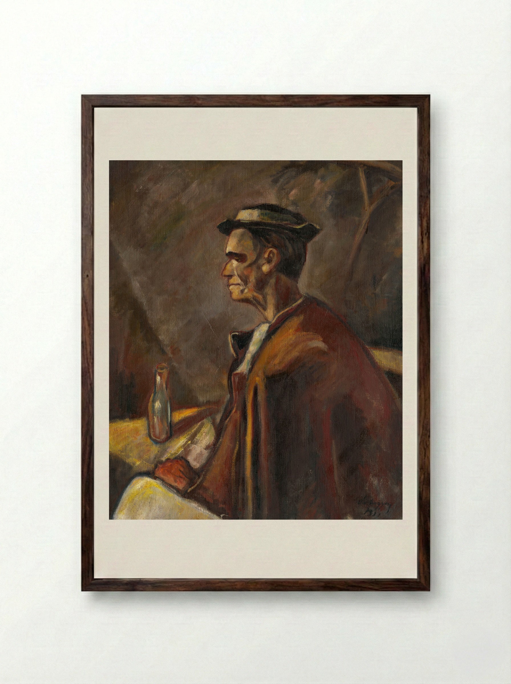 Drinking Spirits - Zolo Palugyay - Framed Print Dark Wood