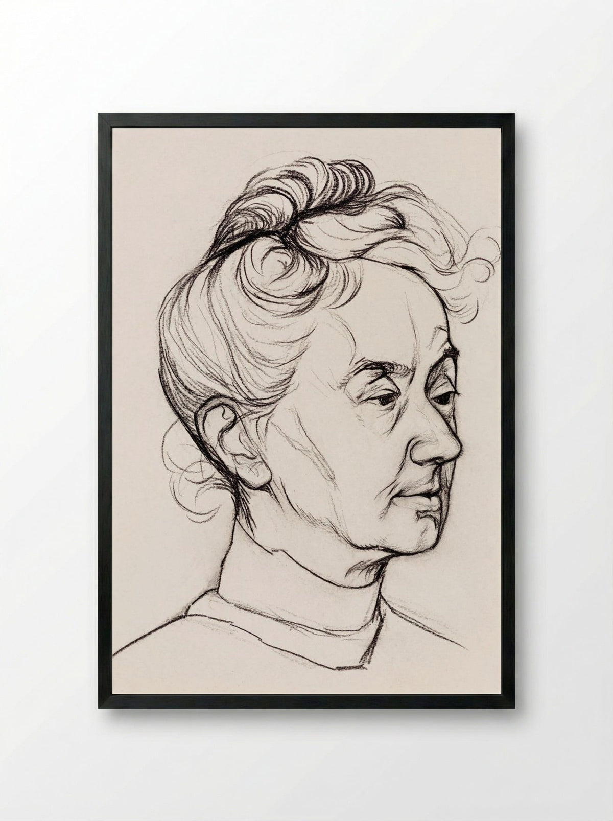 Portrait of Mrs. Corry Pabst - Julie de Graag - Framed Print Black
