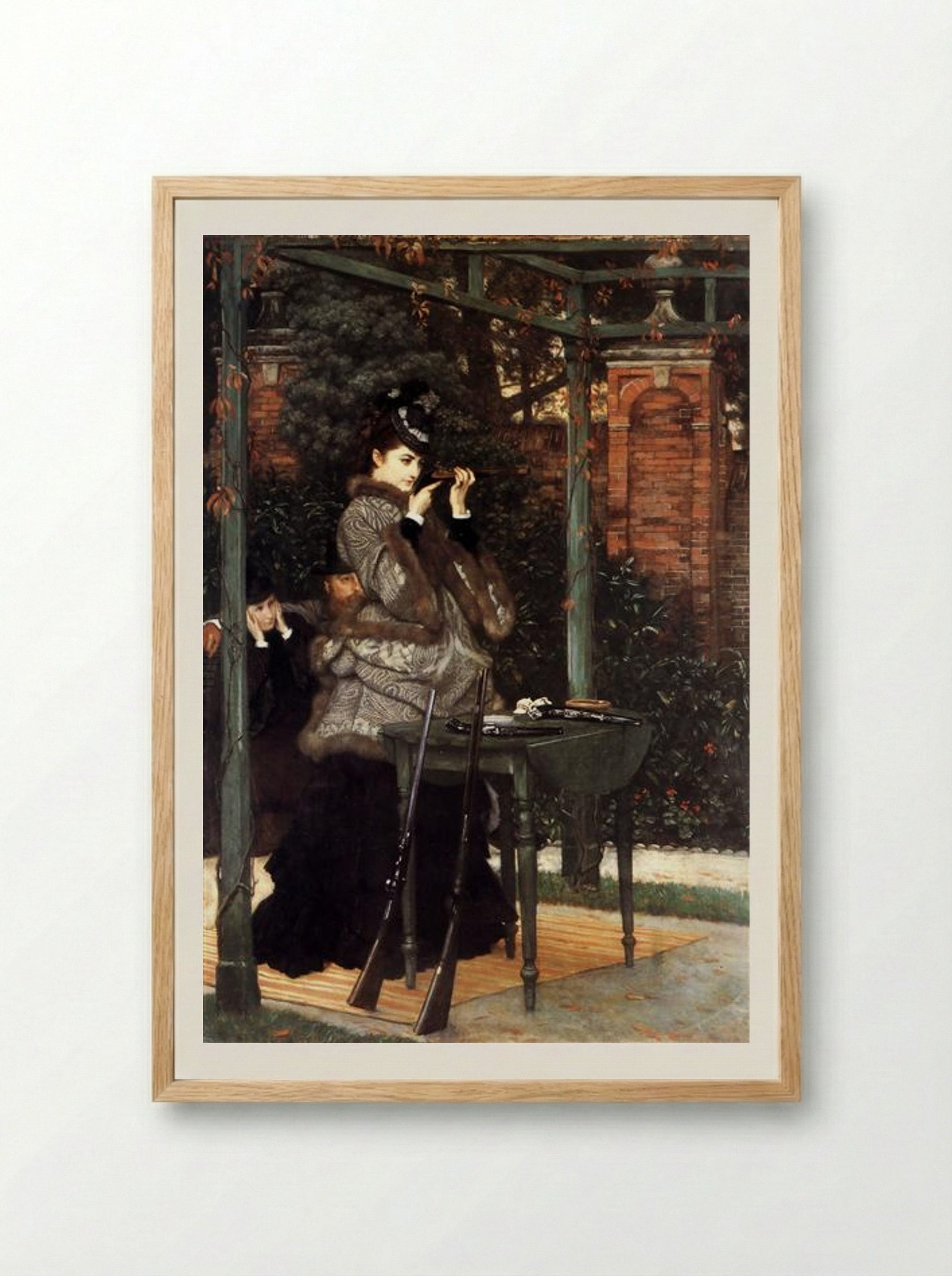 At the Rifle Range - James Tissot - Framed Print Wood