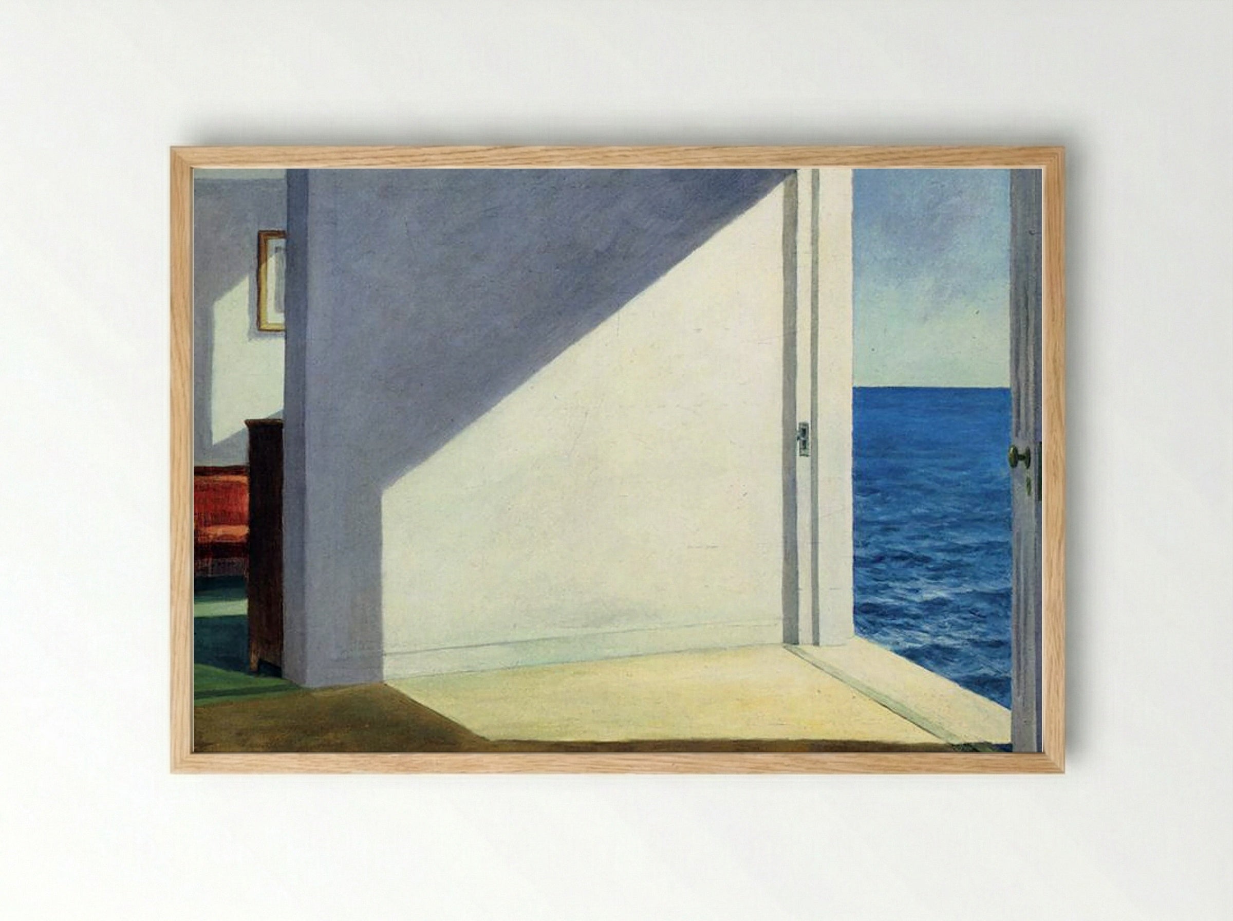 Rooms By The Sea - Edward Hopper - Framed Print Wood