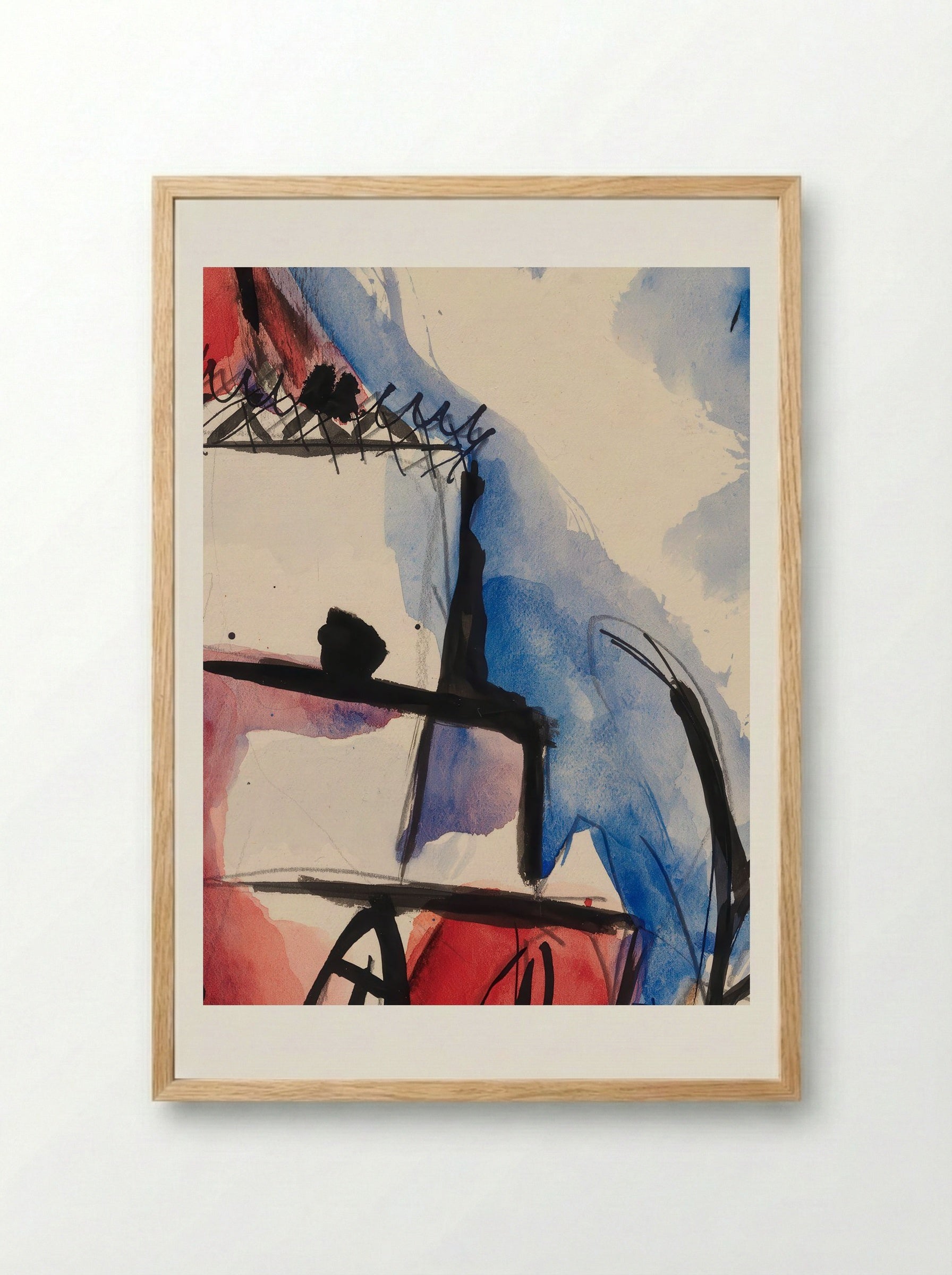 Kirkko (Church, 1919) - Sulho Sipilä - Framed Print Wood
