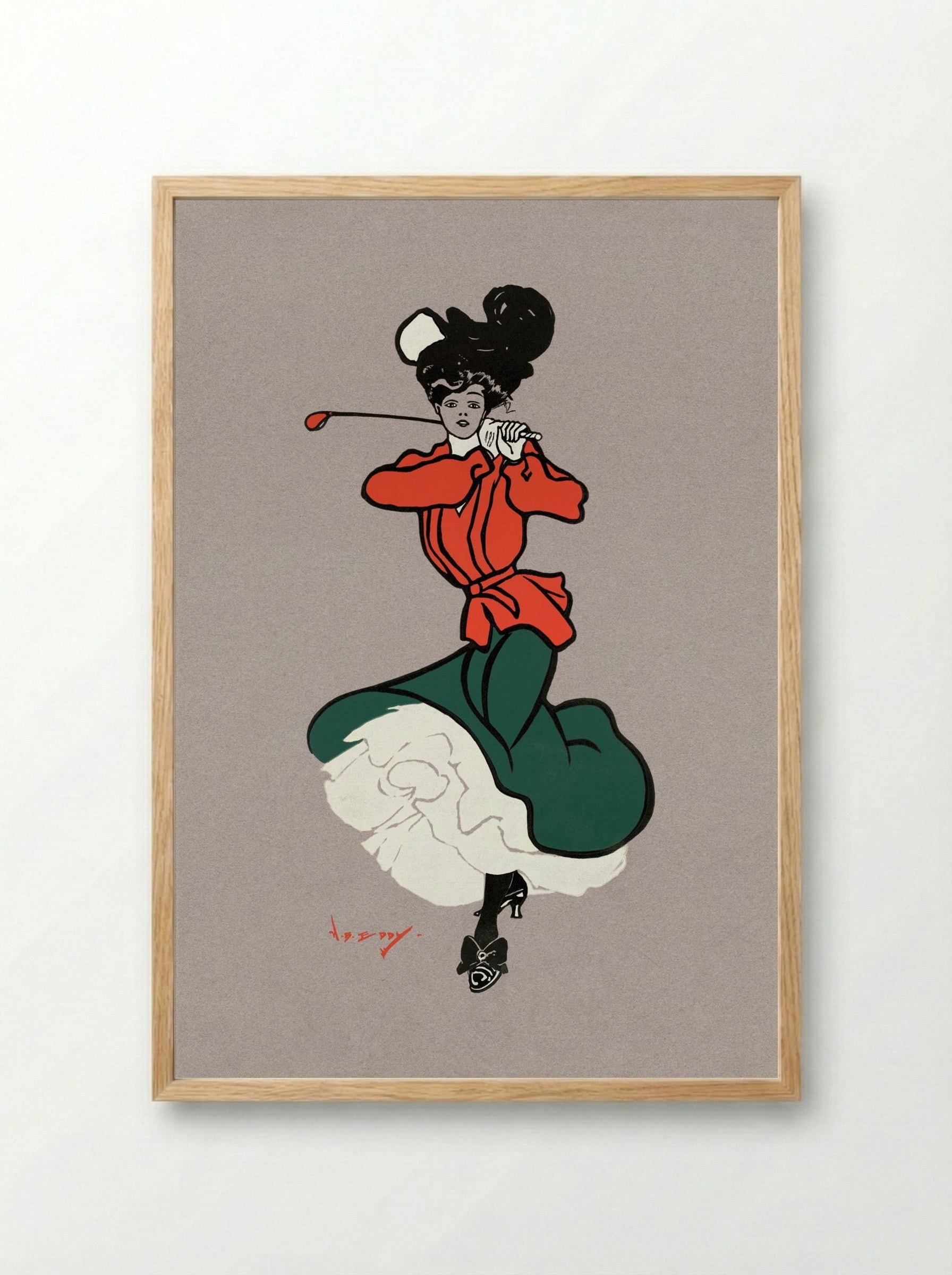 A Good Drive No. 44 - Harry B. Eddy - Framed Print Wood