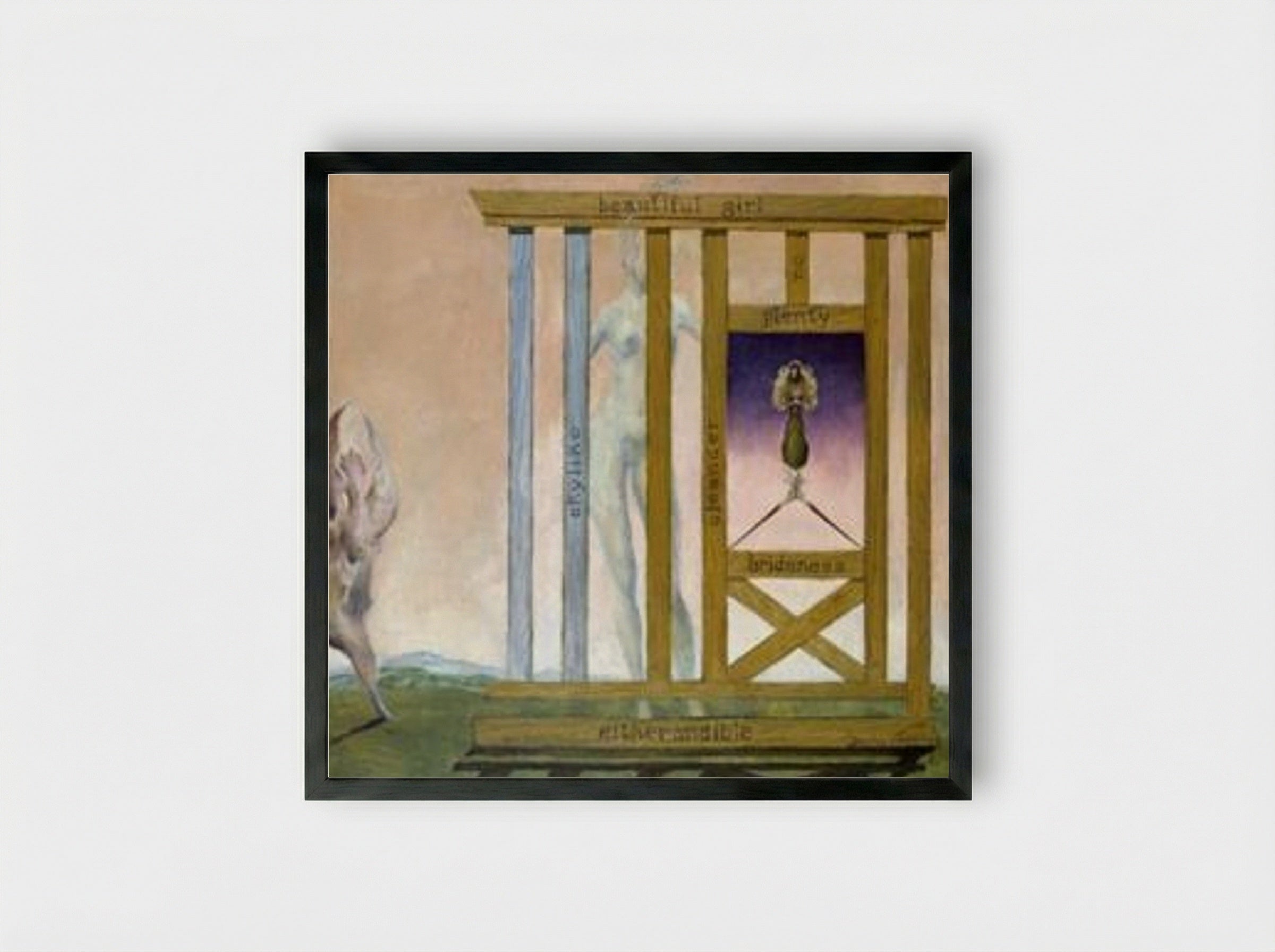Beautiful Girl - Dorothea Tanning - Framed Print Black