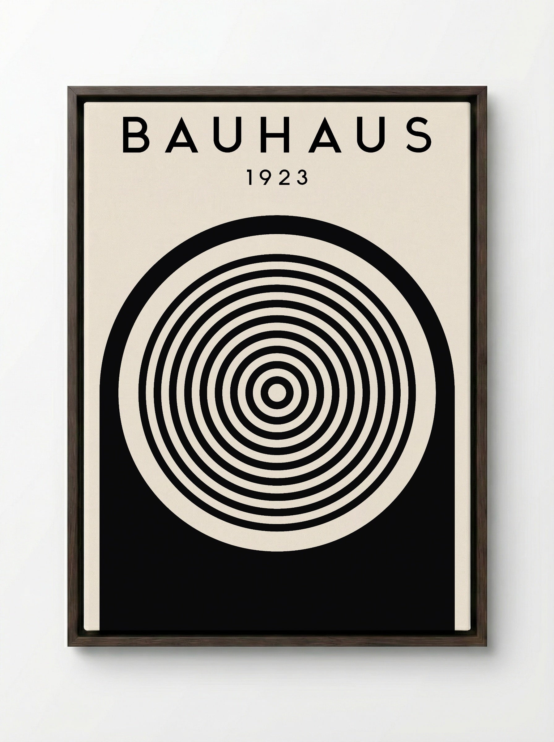 Bauhaus 1923 Concentric Circles – Inverted Print