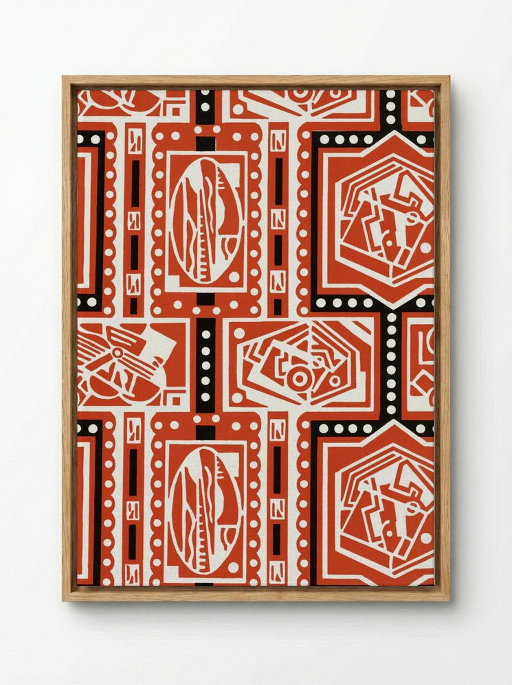 Cubist Shapes - Charles Goy - Framed Canvas Wood